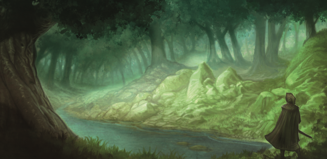 A Dunedain Ranger of the North wanders in the forest