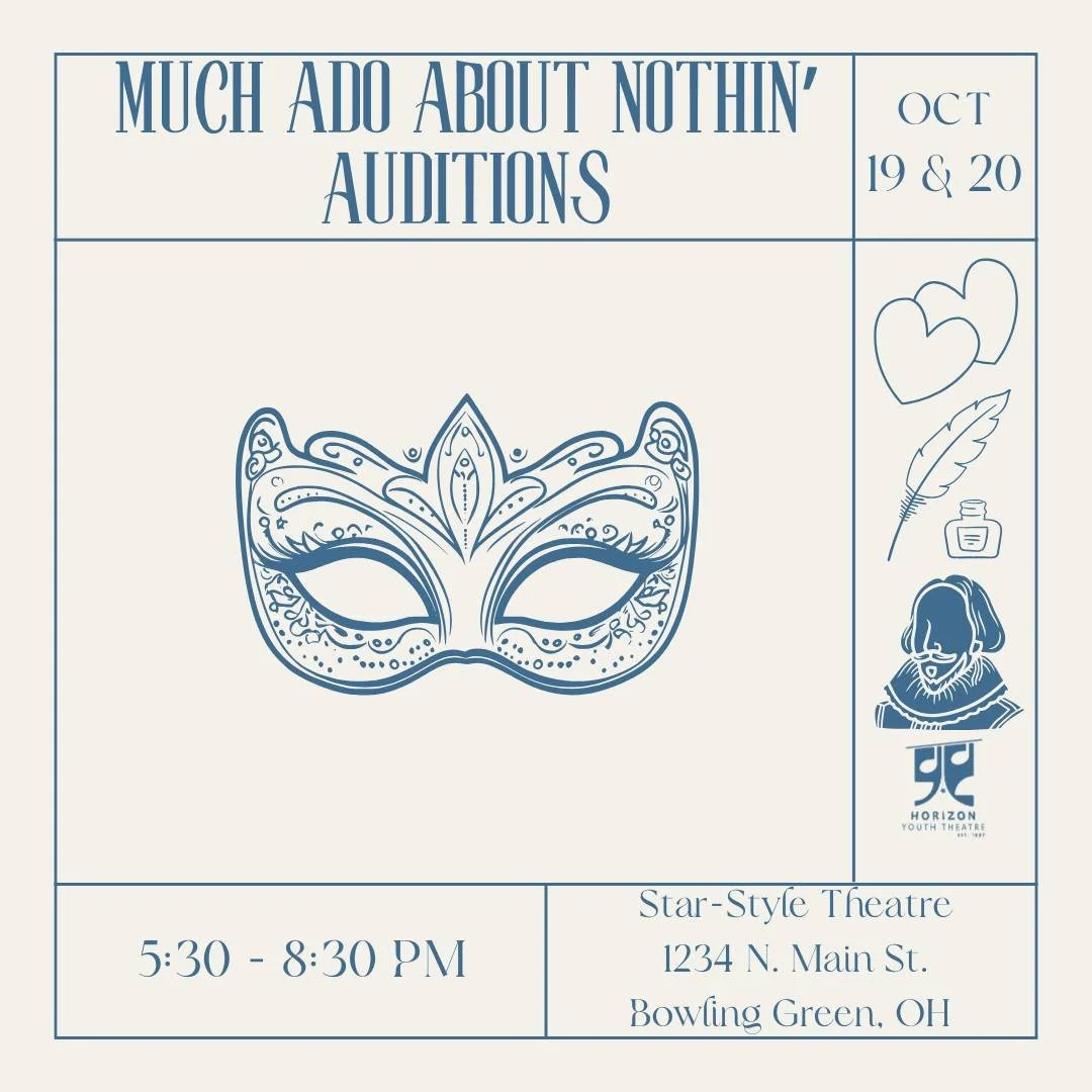 Dare to step into the story! Audition for HYT's production of Much Ado About Nothing! Auditions are happening October 19th and 20th, sign up for a time and check out our audition packet on our website. Have questions? DM us or email the director, dir