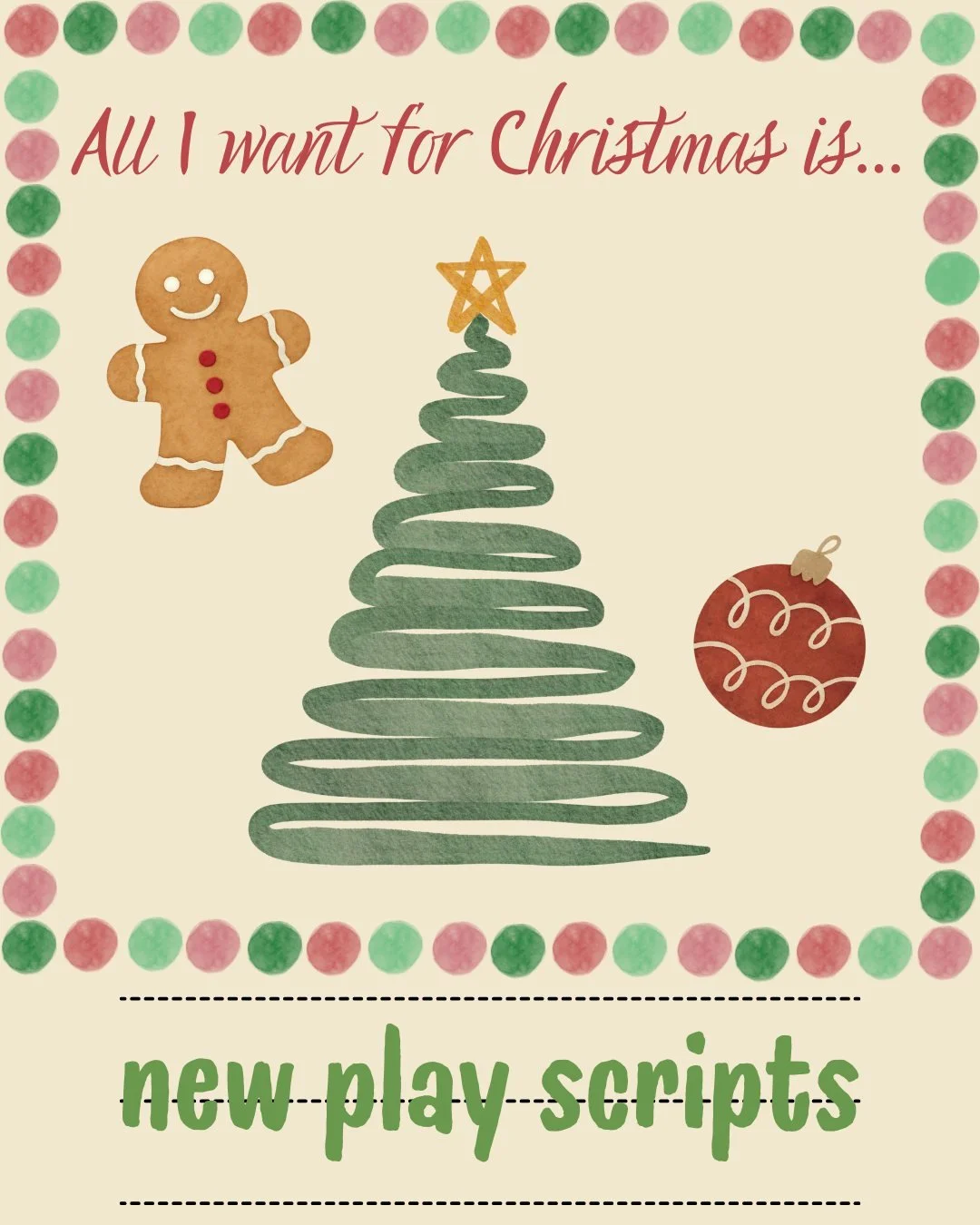 Do you think there is still time to let Santa know I have some last minute additions to my Christmas list...?

#Christmaslist #Christmas #theatrekid #theatre #youththeatre #wishlist