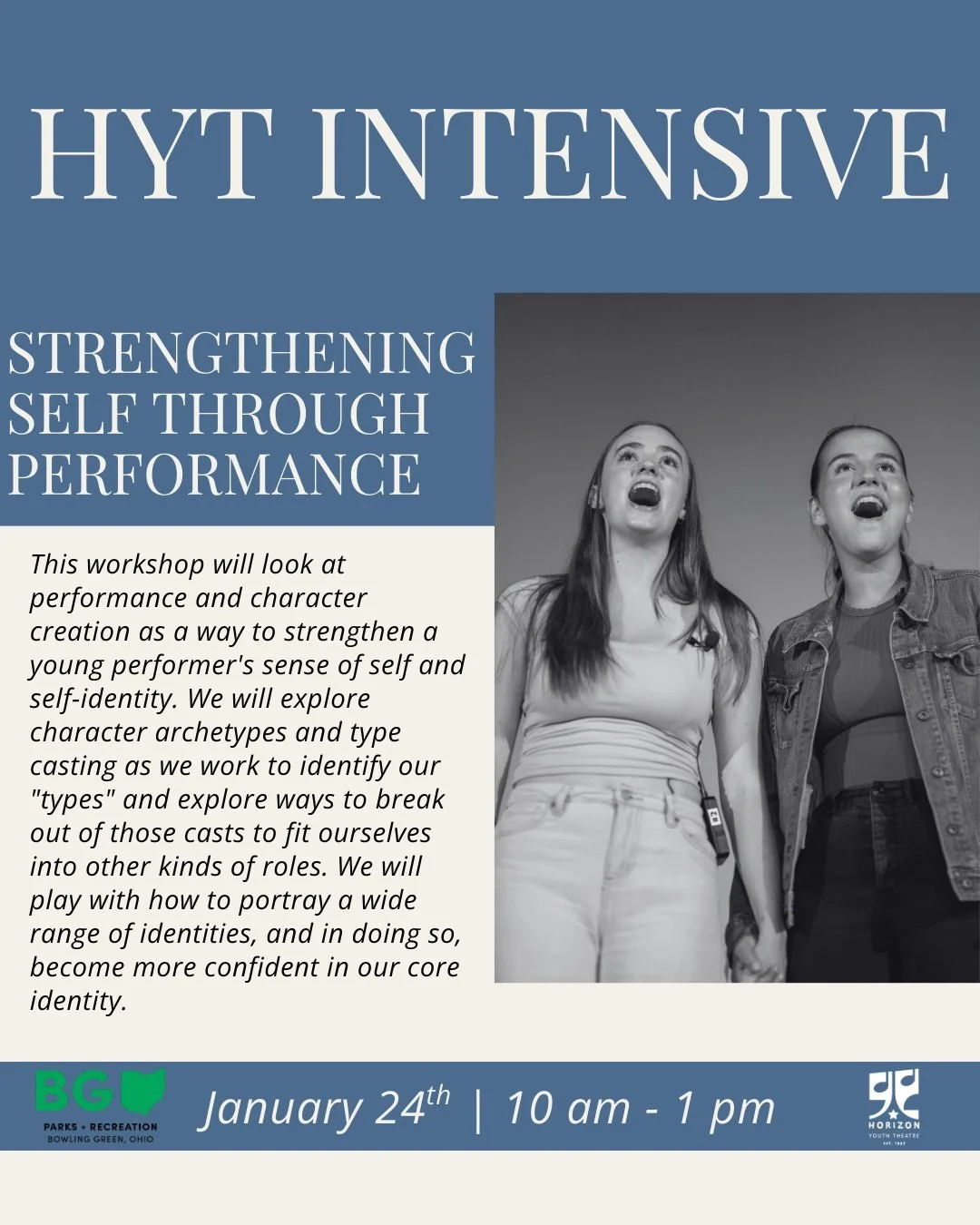 This weekend, Cassie Greenlee is leading us through two very interesting performance intensives for our experienced actors eager to grow their acting skills this season! First up, Strengthening Self Through Performance! 

Cassie Greenlee graduated fr
