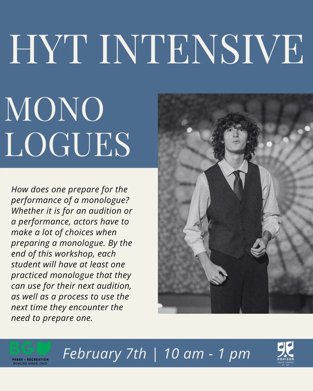 Monologues are sometimes a pain. But they don't have to be! Sign up for this weekend's Monologue Intensive and get feedback that you can use for future auditions and/or performances from resident director, Mikayla Trimpey. 

With a Masters degree in 
