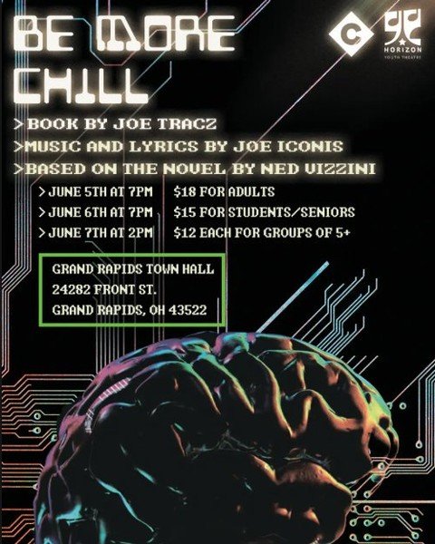 Calibration is process. Accessing human social activity. Accessing neural memory. Process complete. I see you have not yet purchased your tickets for HYT's Be More Chill. I envision a future in which you attend this production and things turn out wel