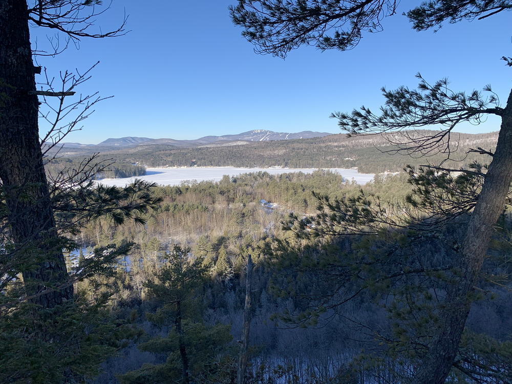 Loon Lake from the outlook on Stewart. That's Eleventh Mountain and Gore beyond. 