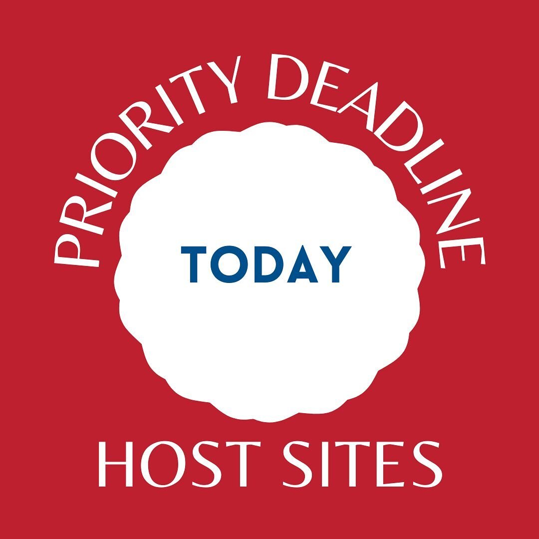 Today is the day!!! Make sure you get in your priority application to host members TODAY. 📢 

If you won&rsquo;t be able to get your app in today, don&rsquo;t worry! You still have ✌🏻weeks to get in your regular application to host a member. You wo