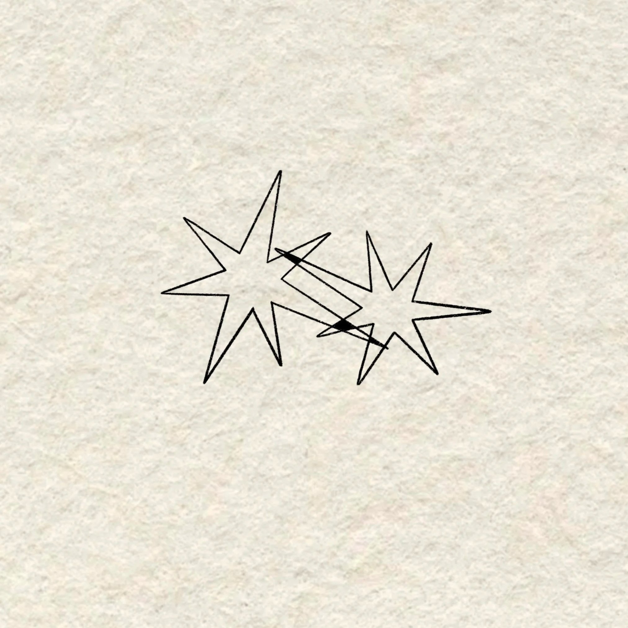 crossing stars- 2.5 inches or larger