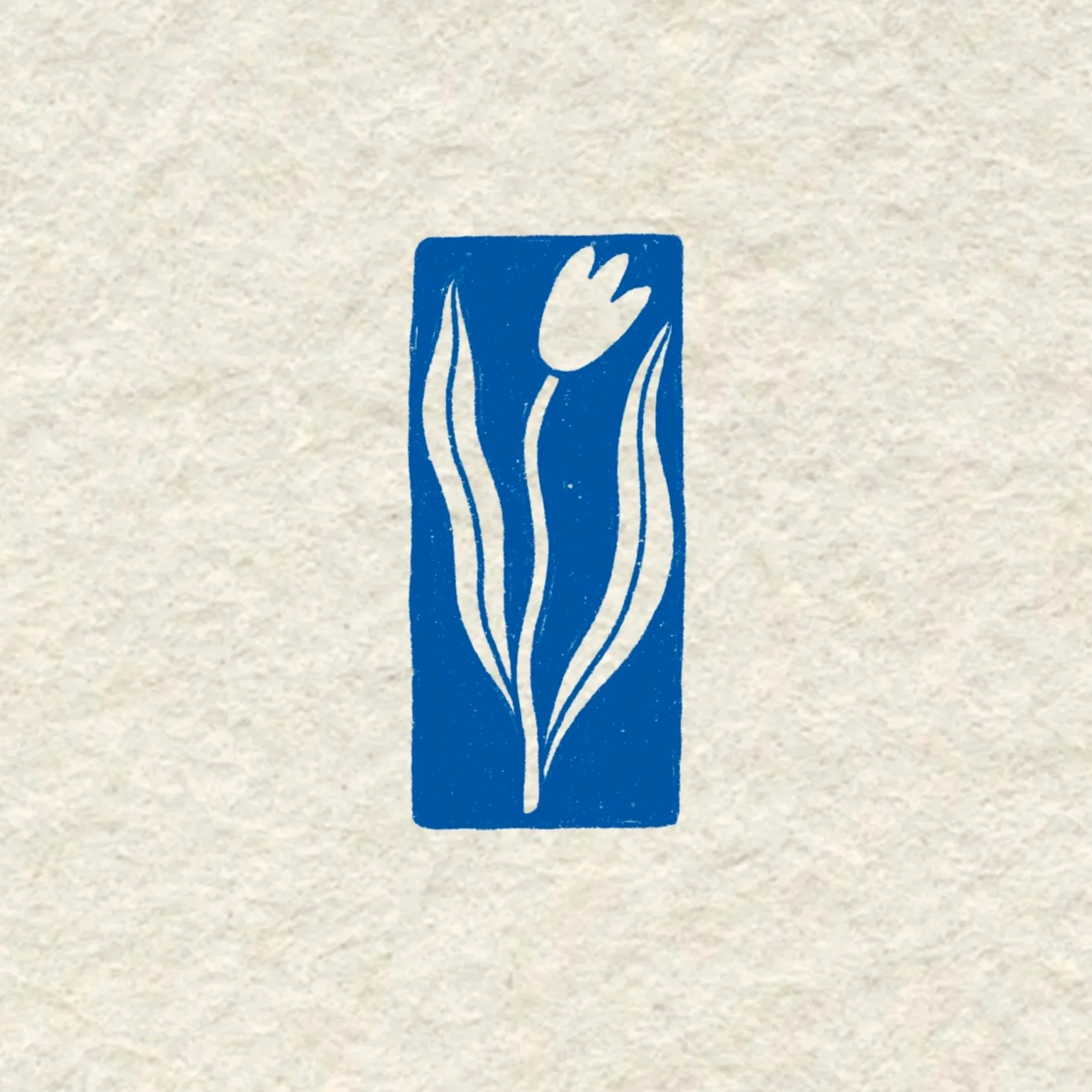 blue wavy tulip tile- 2.5 inches tall or bigger