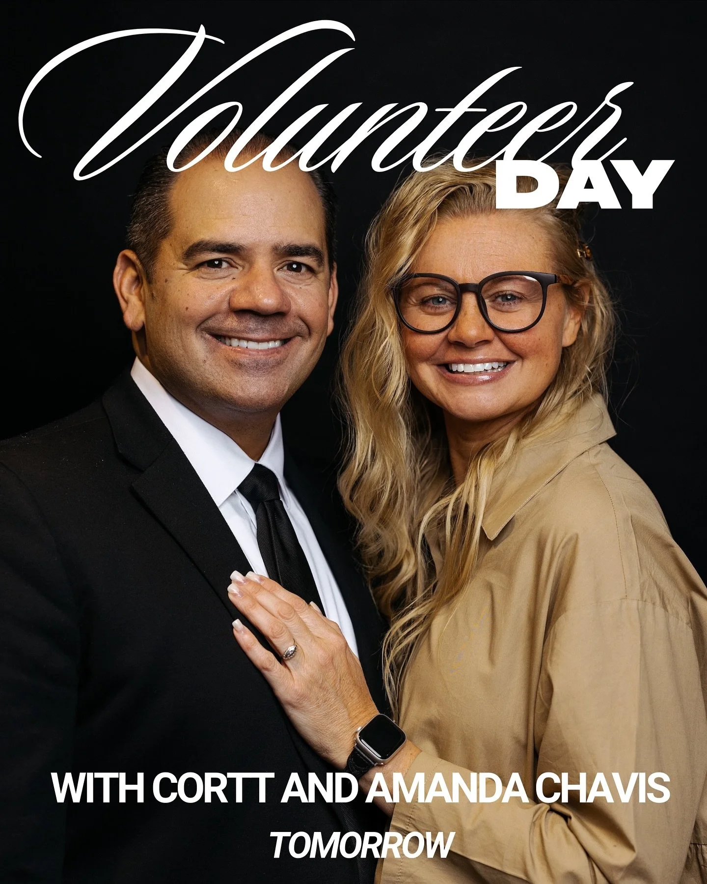Volunteer Day is TOMORROW from 9 AM to 12 PM! 

If you serve at Bethesda in any way, we&rsquo;d love for you to join us for a morning celebrating you. 

We&rsquo;ll have breakfast together and special guests Cortt and Amanda Chavis will be joining us