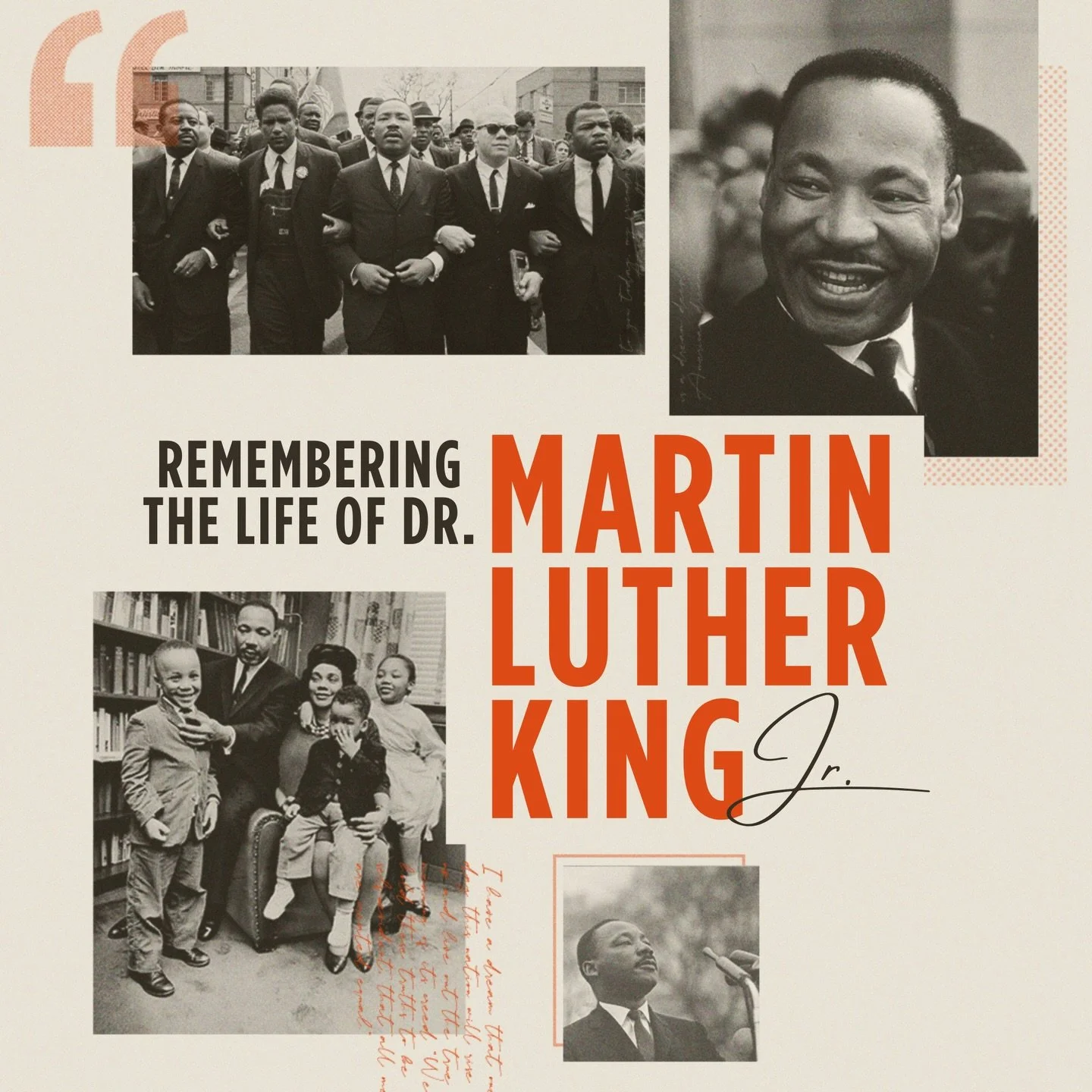 Today, we remember Dr. Martin Luther King Jr. and his legacy of love, unity, and faith🧡