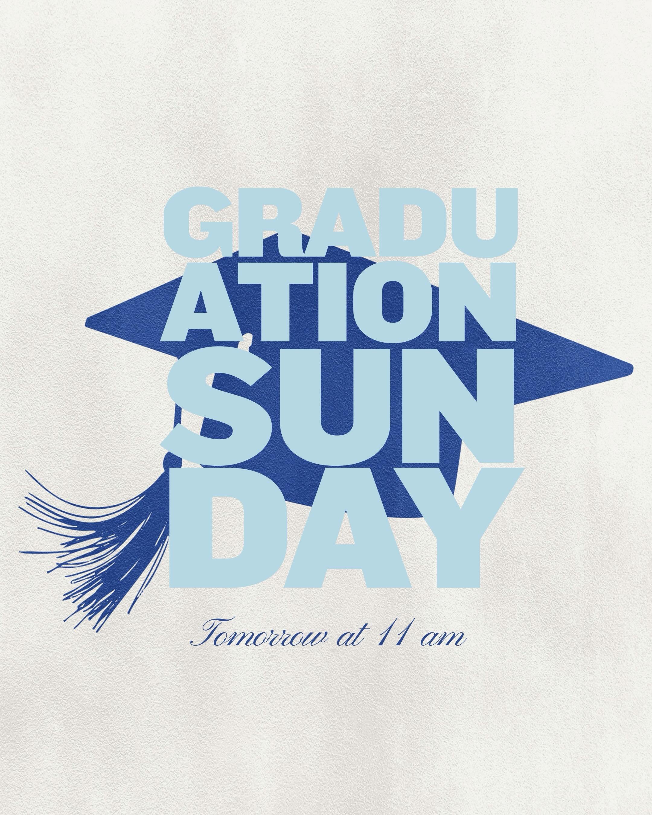 GRADUATION SUNDAY IS TOMORROW 🎓

Join us tomorrow at Bethesda as we celebrate and honor our graduates during our 11 AM service💙
