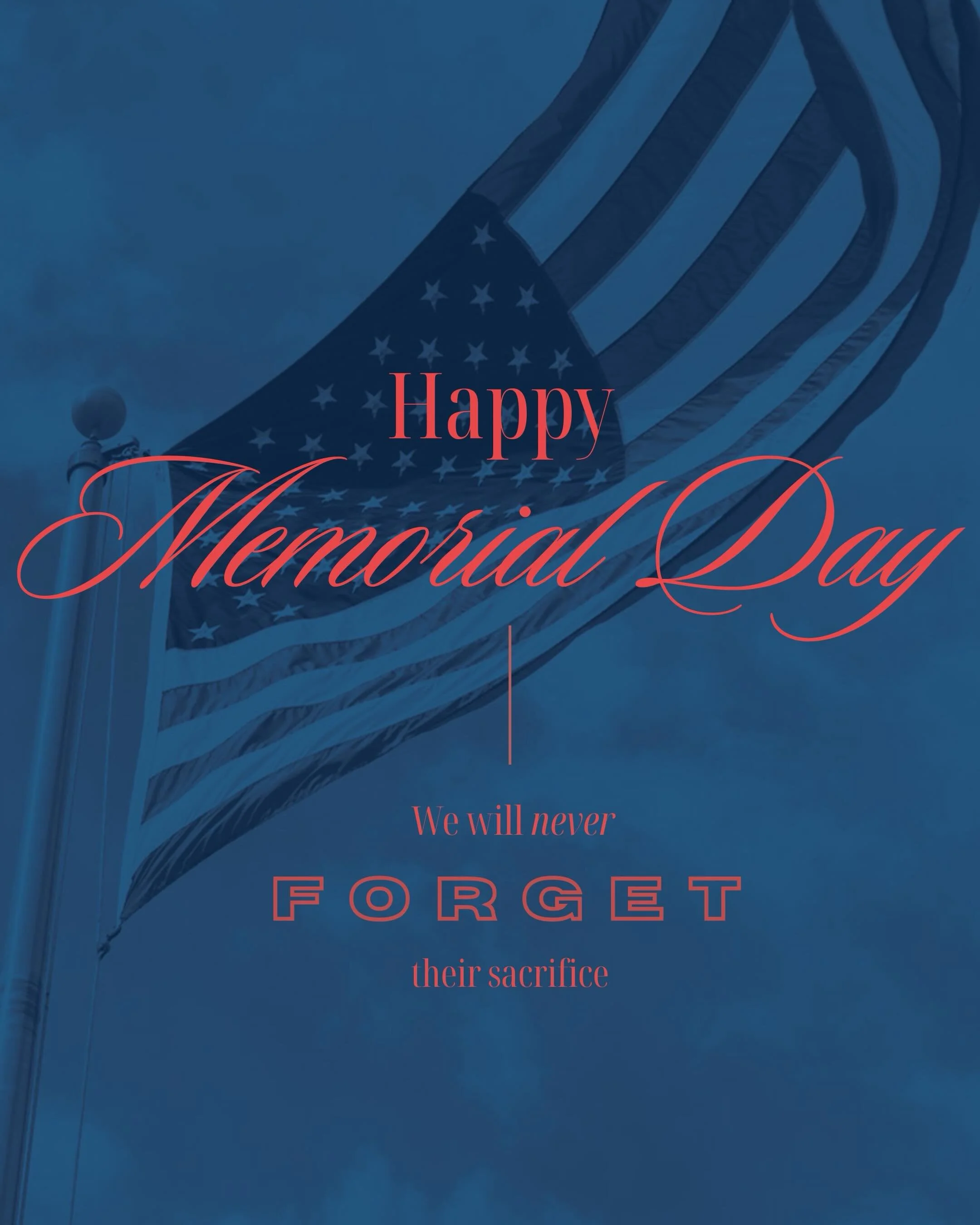 Today, we honor and remember the brave men and women who gave their lives in service to our country. Their sacrifice will never be forgotten, and we are deeply grateful for the freedom we have because of them🇺🇸