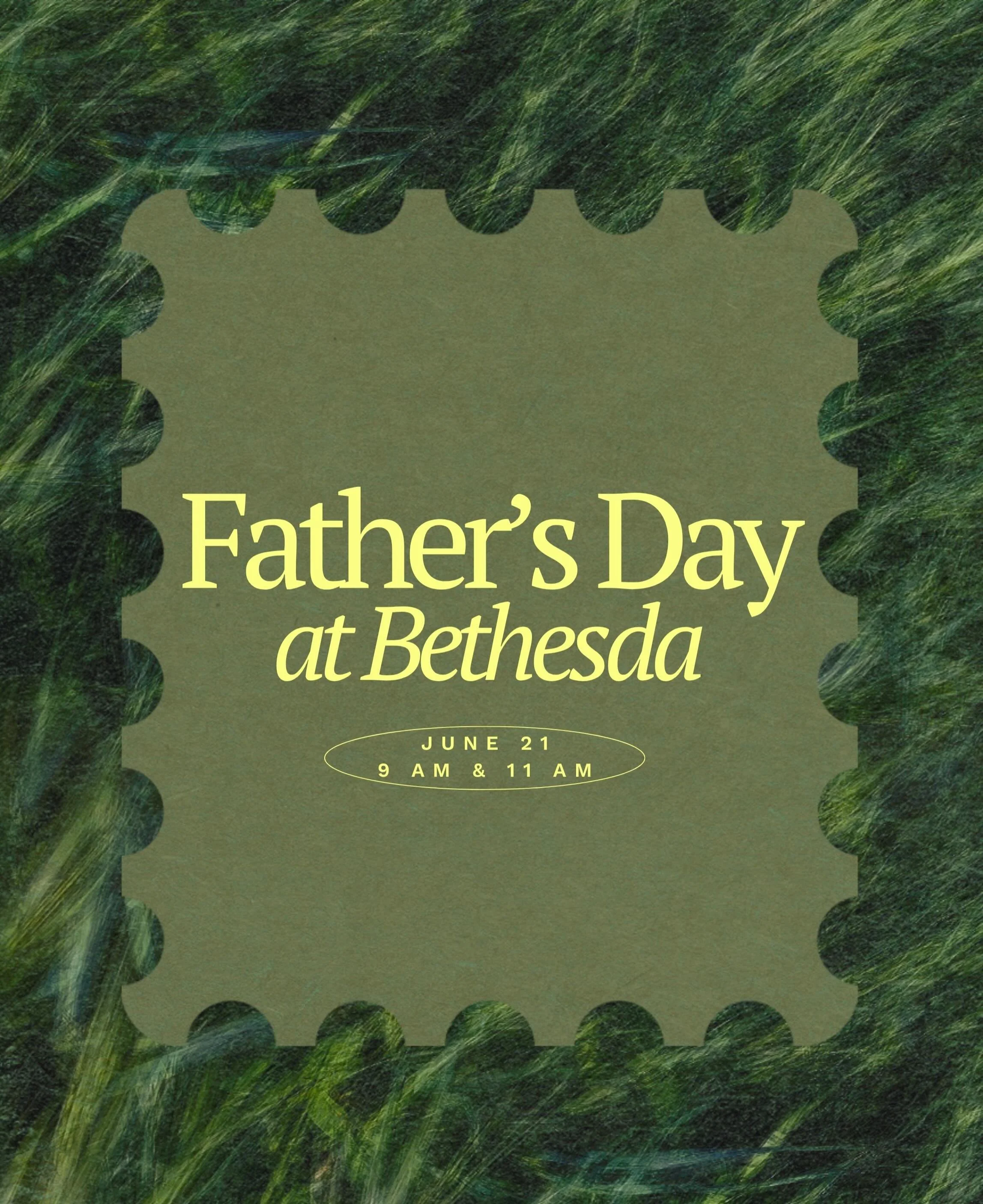 Join us next Sunday for Father&rsquo;s Day at Bethesda!

We&rsquo;d love for you and your family to celebrate with us as we honor all of the dads and father figures in our lives💚

Sunday, June 21
9:00 AM &amp; 11:00 AM