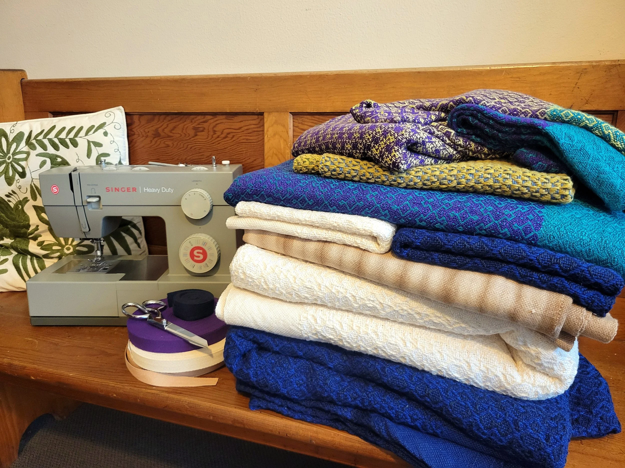 Hemmed and finished blankets!