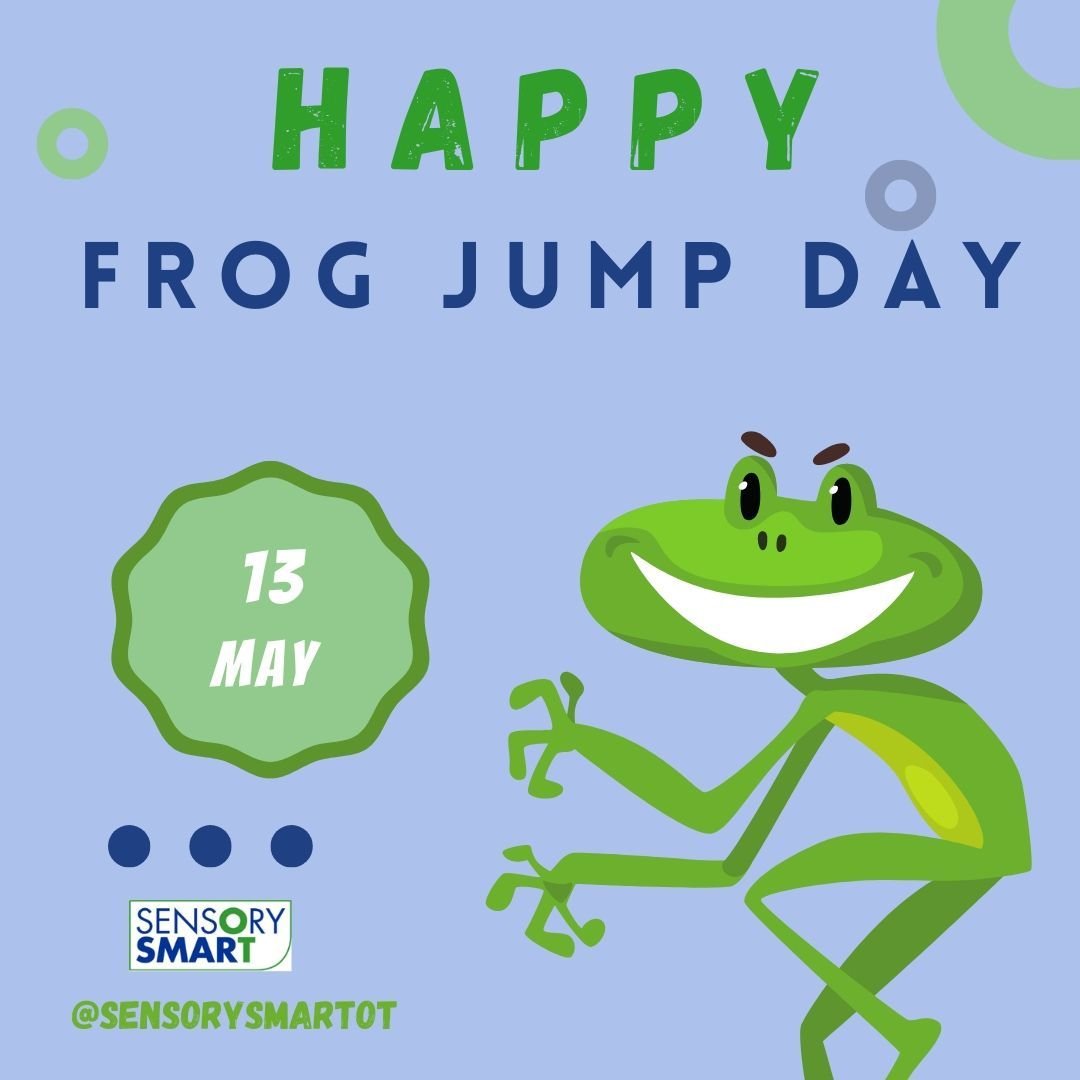 When last did you do frog jumping (leap frog)??? 
It is such a great way to get proprioception throughout the body as well as create body spatial awareness. 
Try it in your sessions today! Its such a great activity - let us know how you go...

#spd
#