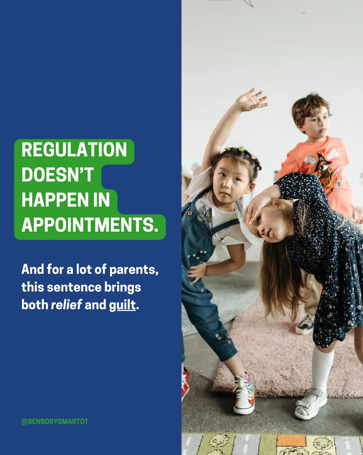 &ldquo;Regulation doesn&rsquo;t happen in appointments.&rdquo;

For a lot of parents, that sentence brings relief and guilt.

Relief &mdash; because it explains why progress doesn&rsquo;t always show up neatly in a one-hour session. Guilt &mdash; bec