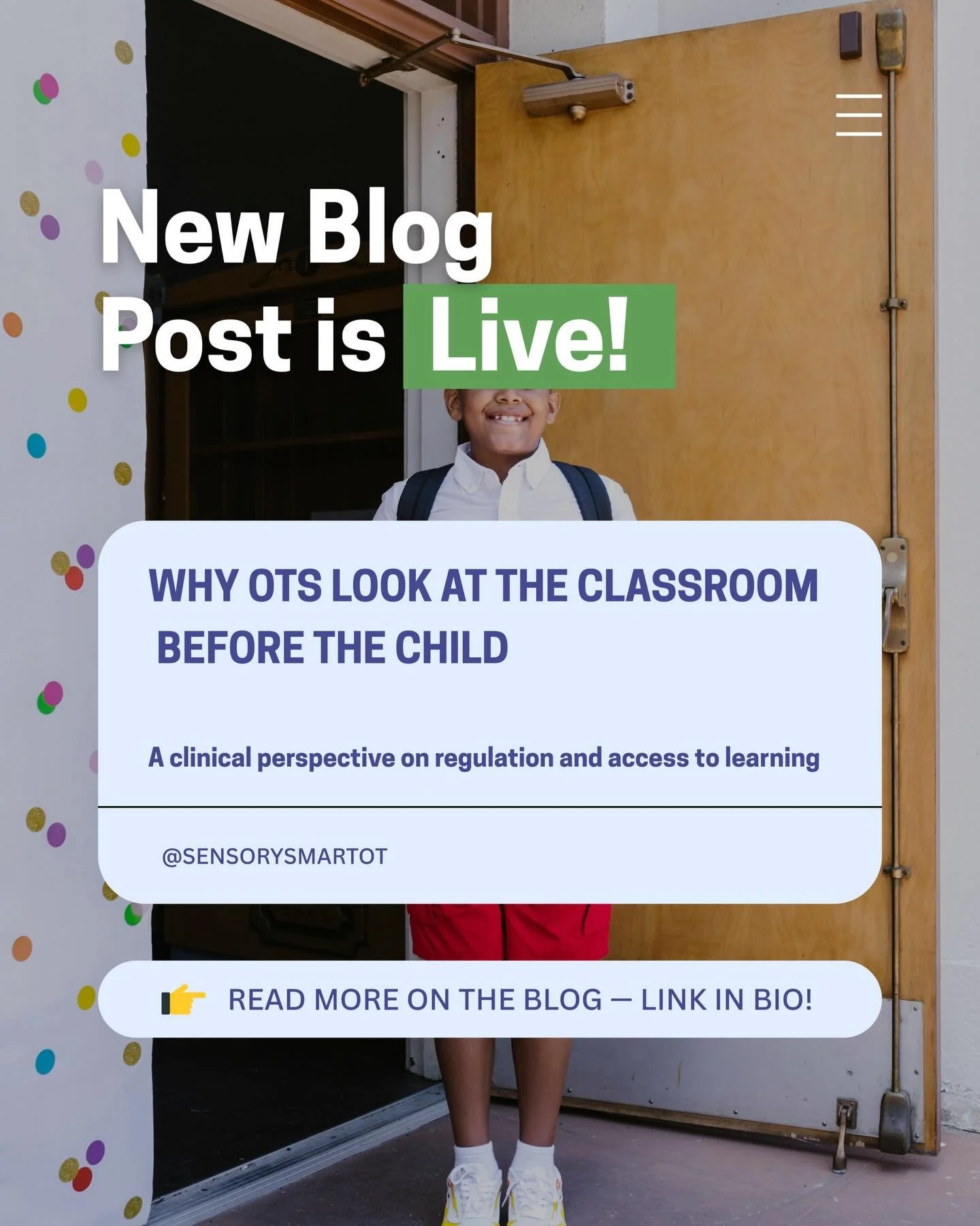 When a child struggles in the classroom, it can be tempting to focus immediately on skills, behaviour, or individual supports.

Occupational therapy takes a different starting point. We look at the environment first,&nbsp; not as a backdrop, but as a