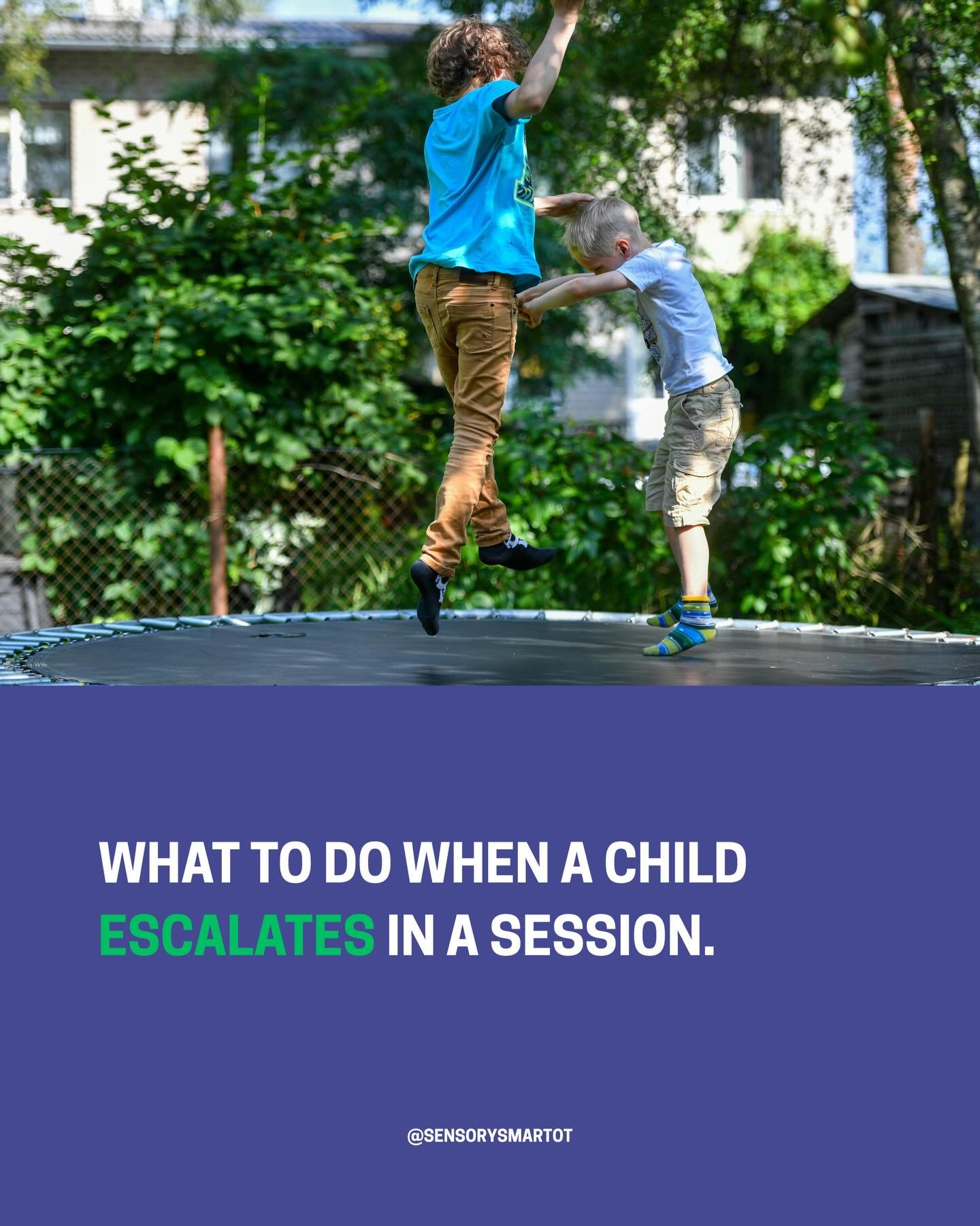 One of the hardest moments in paediatric OT is knowing what to do when a child escalates in a session.

Often it&rsquo;s not that we don&rsquo;t know strategies.
It&rsquo;s that we try to teach too early.

When a child&rsquo;s nervous system is escal