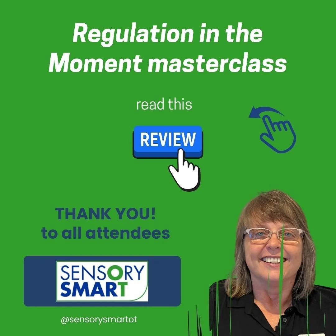 Thank you to all those who attended The Regulation in the Moment Masterclass!
It was an exciting time to learn and walk away with some great practical ideas to implement immediately.