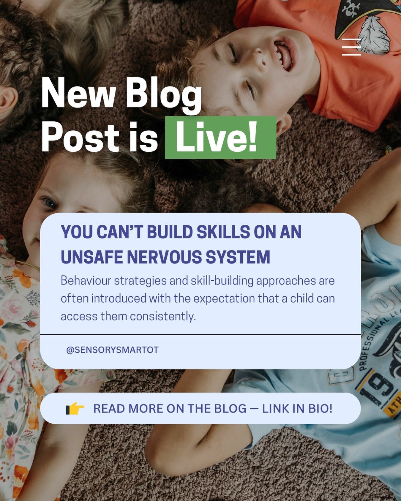 Behaviour strategies and skill-building approaches are often introduced with the expectation that a child can access them consistently.

But when a child is dysregulated, those strategies are often unavailable to them.

Regulation is not an optional 