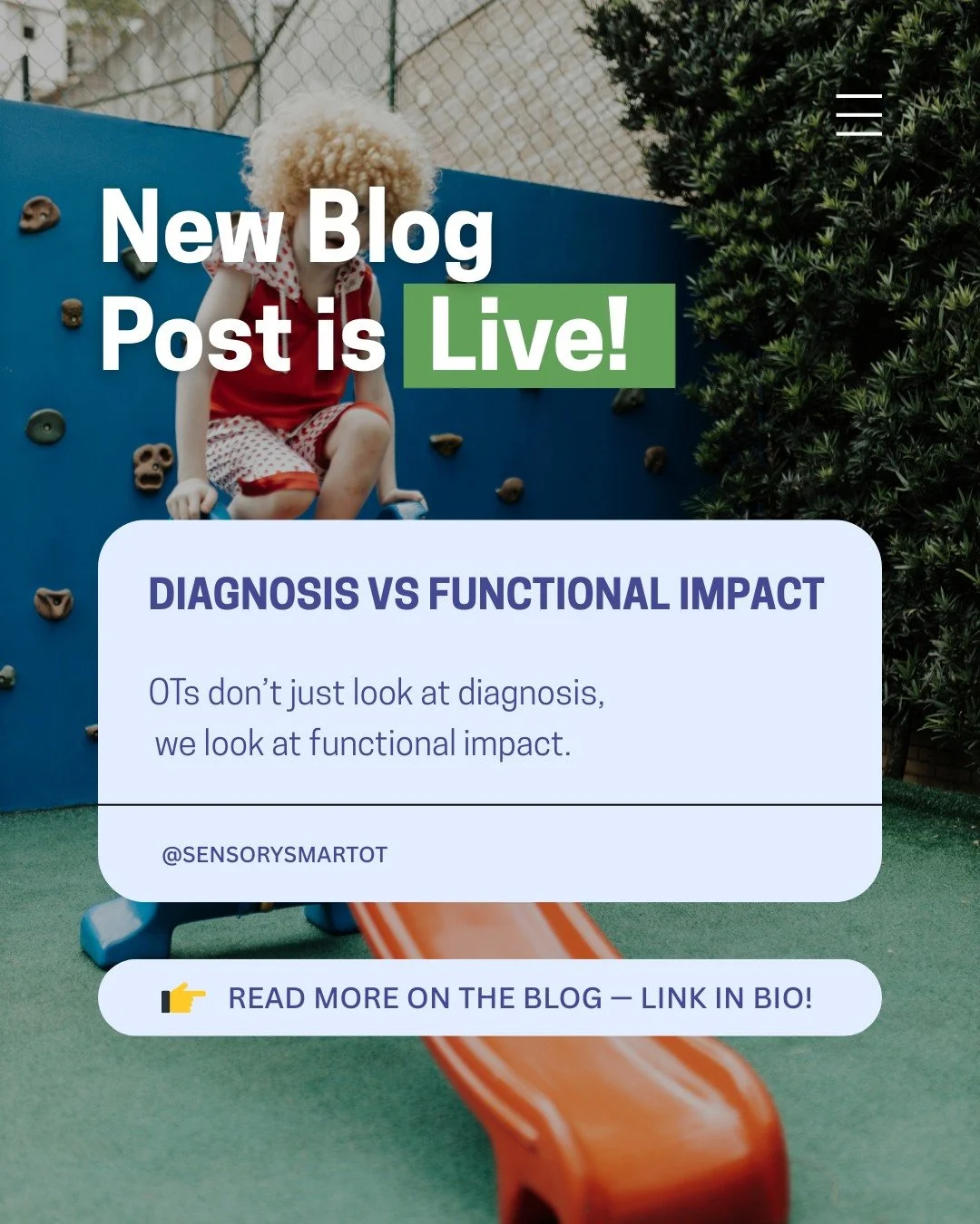 A diagnosis can provide important context.

But Occupational Therapy focuses on something slightly different &mdash; how a child functions in their everyday life.

What they can do. What feels hard. Where support is needed.

This blog explores the di