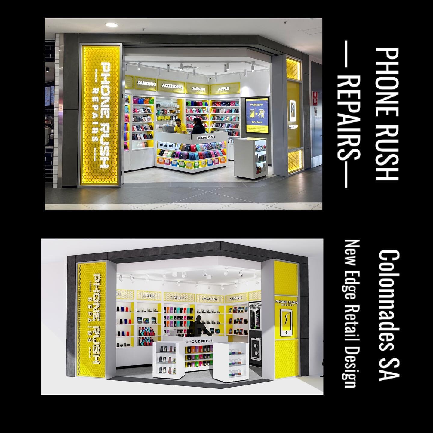 PHONE RUSH - REPAIRS - Colonnades SA. Well done  @simranpuri25 and team on a fantastic opening. Thanks @capital_retail - Paul , Anthony and Corey for a well delivered shop fit . @aviate_media - Another collaboration @vicinitycentres #newedgeretaildes