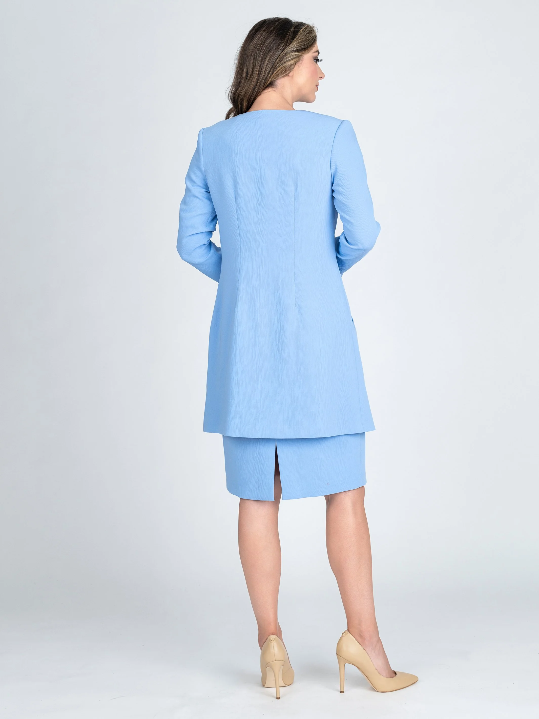 VDR 921 Ripple 3/4 Long Line Zip Jacket 