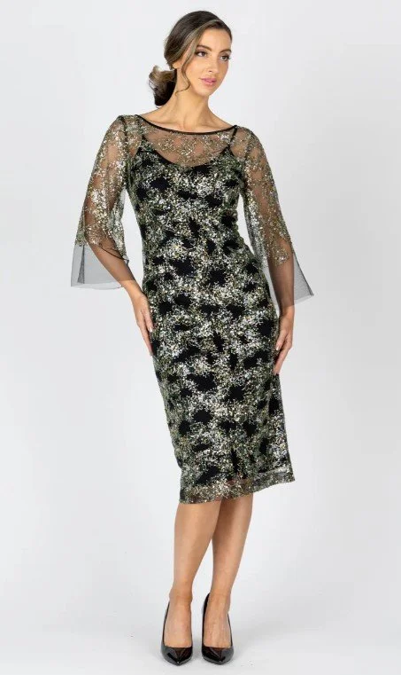 BMO7058 Olette 3/4 Sleeve Cocktail Dress  Michele's