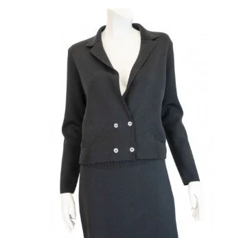 57278 Dbl Breasted Cardigan Navy