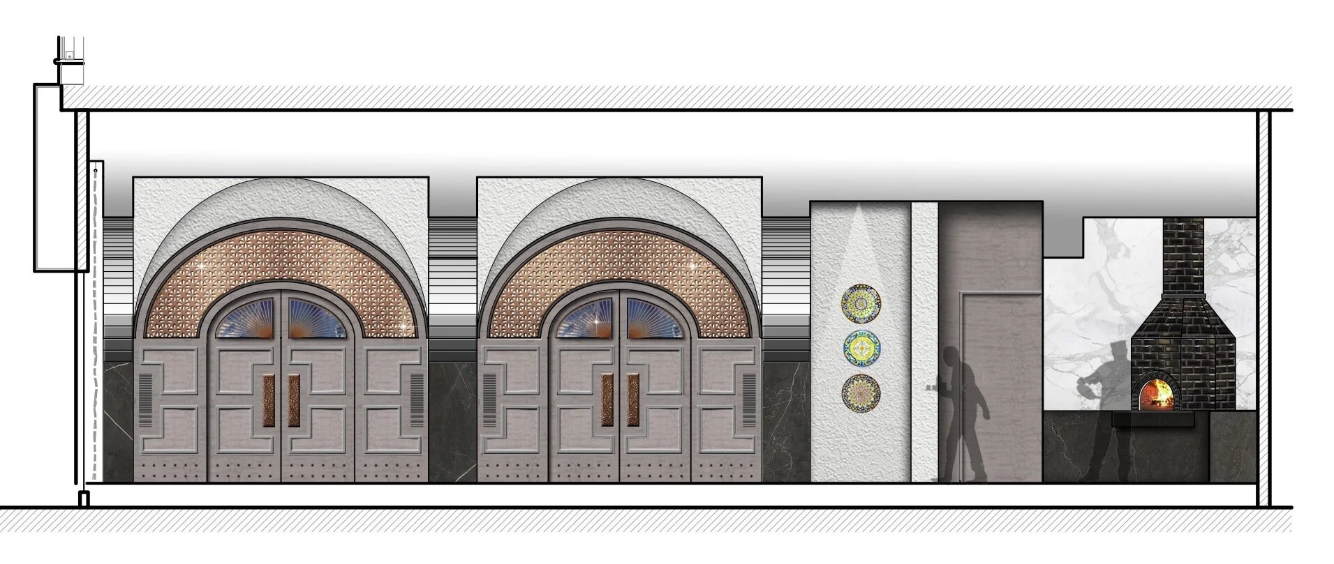 Rendered elevation