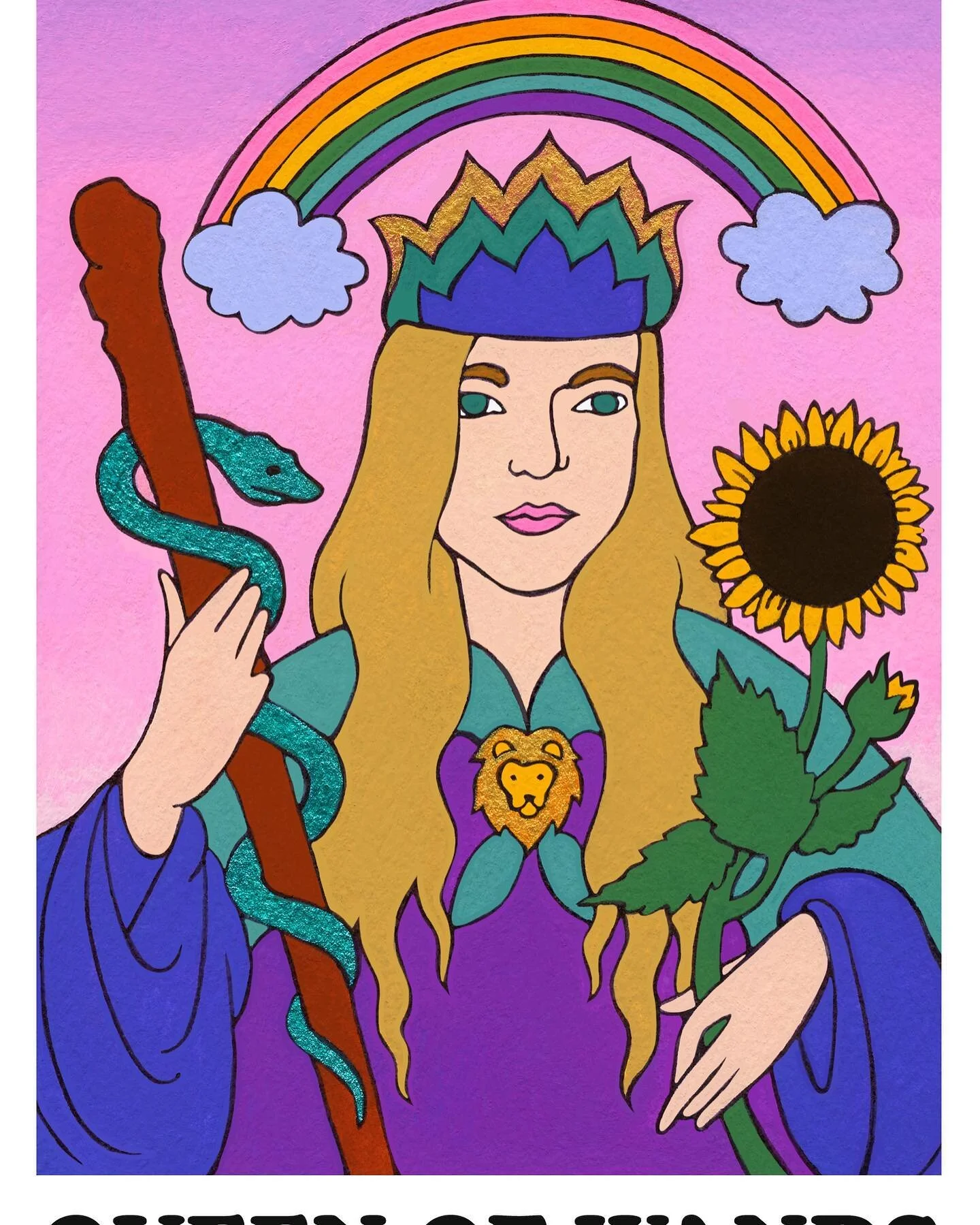 Hey GN friends, this is @rachelrosenkoetter in colour pop art form, along with some of our faves from the @rainbowhearttarot deck.

Our recent GN poll tells us the community is looking forward to meeting @rachelrosenkoetter and learning all about the