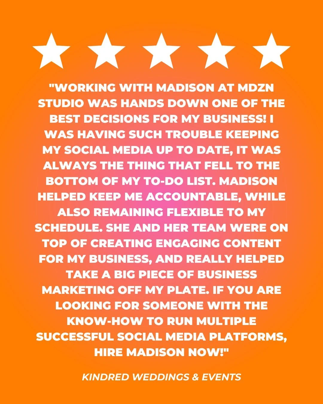 Running a business is no joke &mdash; and juggling social media on top of everything else? 🥴 Yeah, we&rsquo;ve been there. That&rsquo;s why we&rsquo;re so grateful for our clients who trusted MDZN Studio to take the reins and bring their brand to li