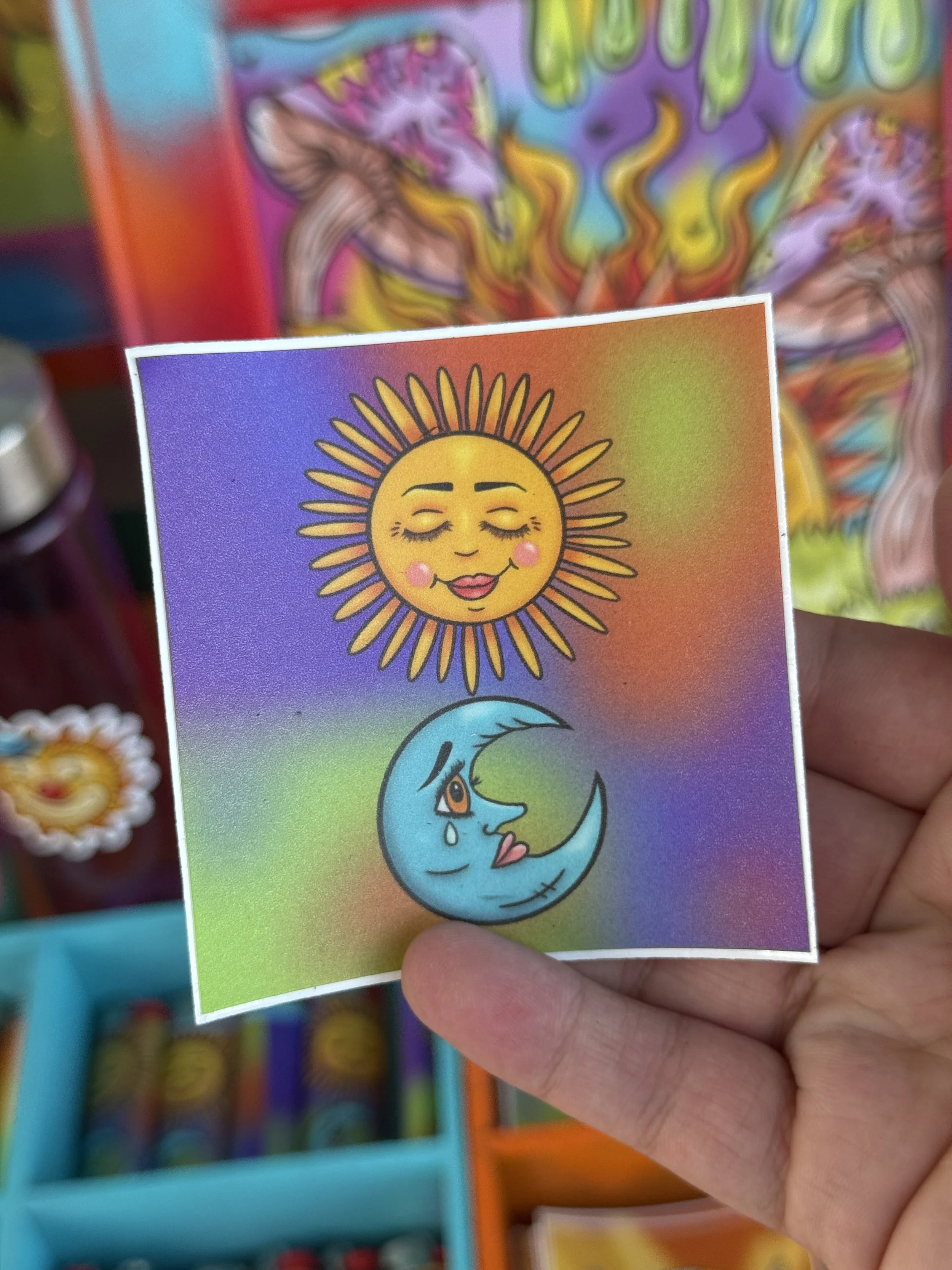 Sun and Moon Sticker