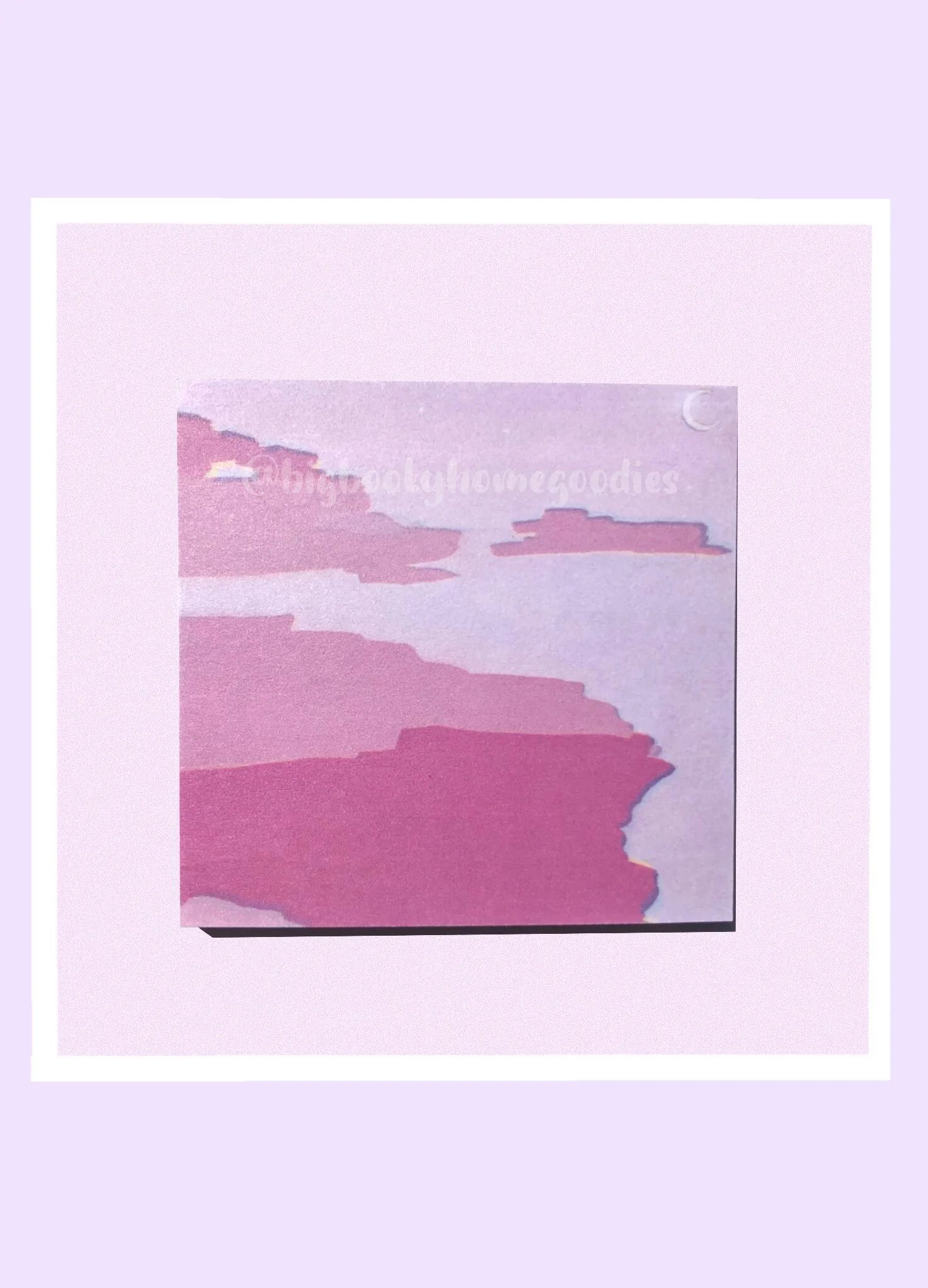 Aesthetic Pink Landscape Sticky Note