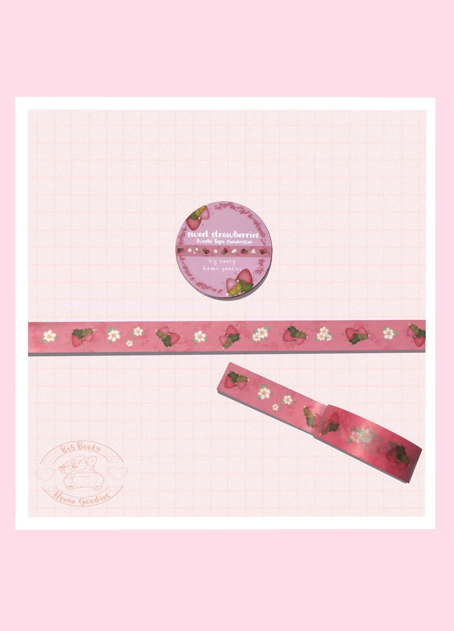 Sweet Strawberries Washi Tape