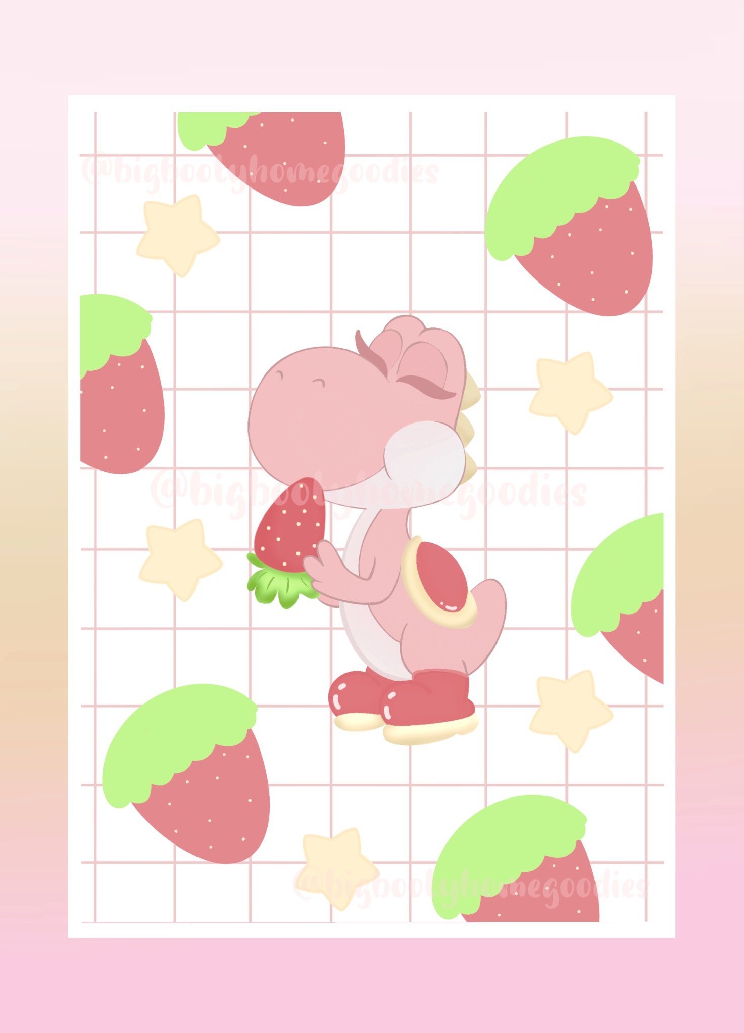 Strawberry Yoshette Print