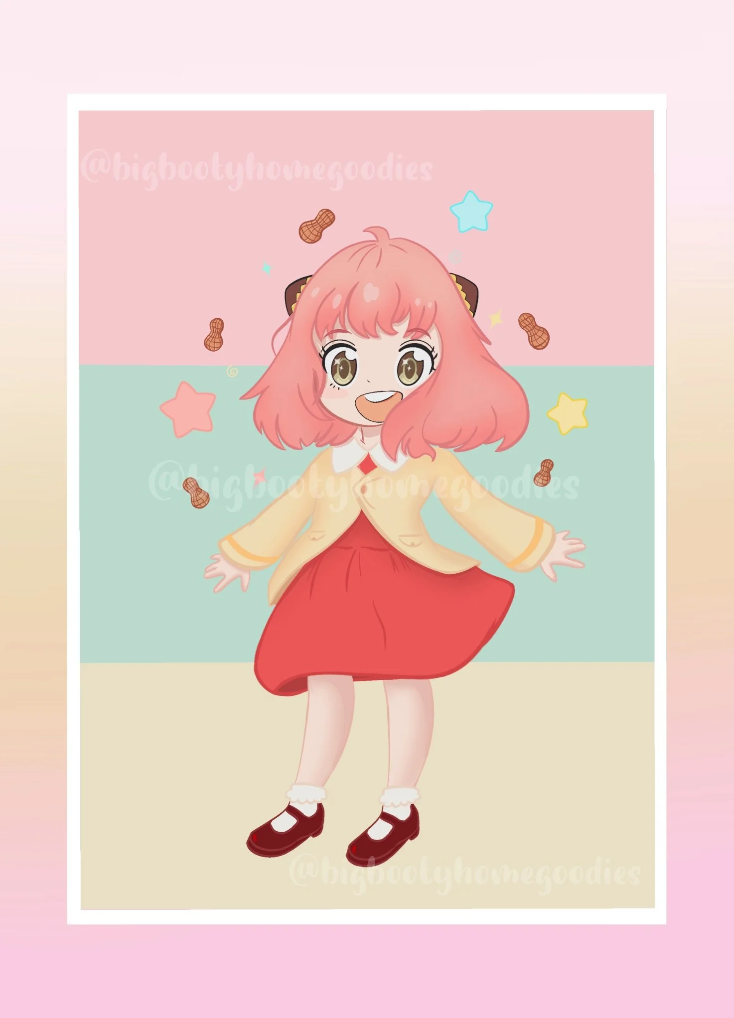 Anya LOVES Peanuts Print