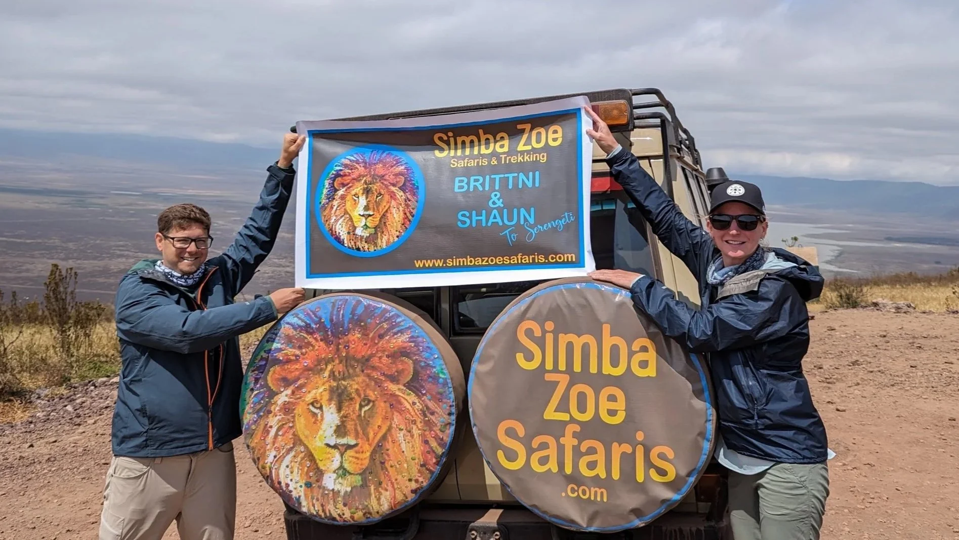 Shawn and Brittni exploring the safari parks! 