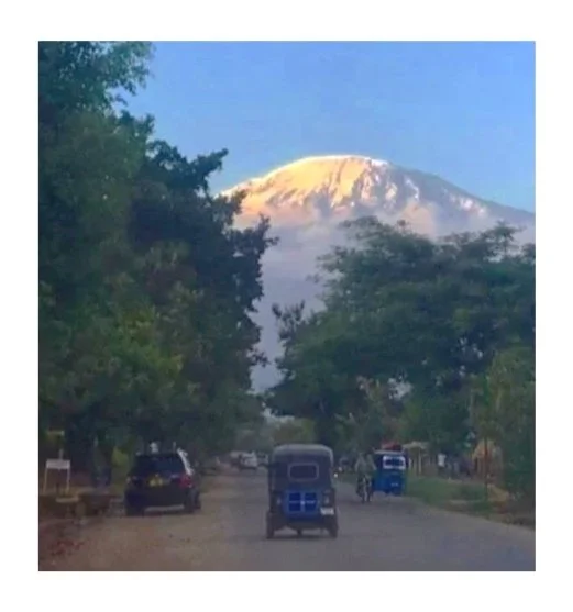 Kilimanjaro from our Moshi Town neighborhood!