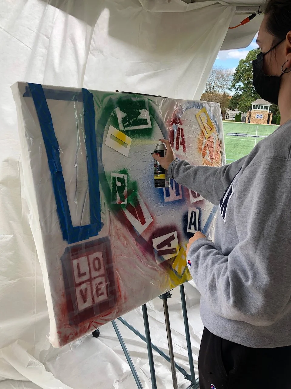 Participants outside of Student Union 