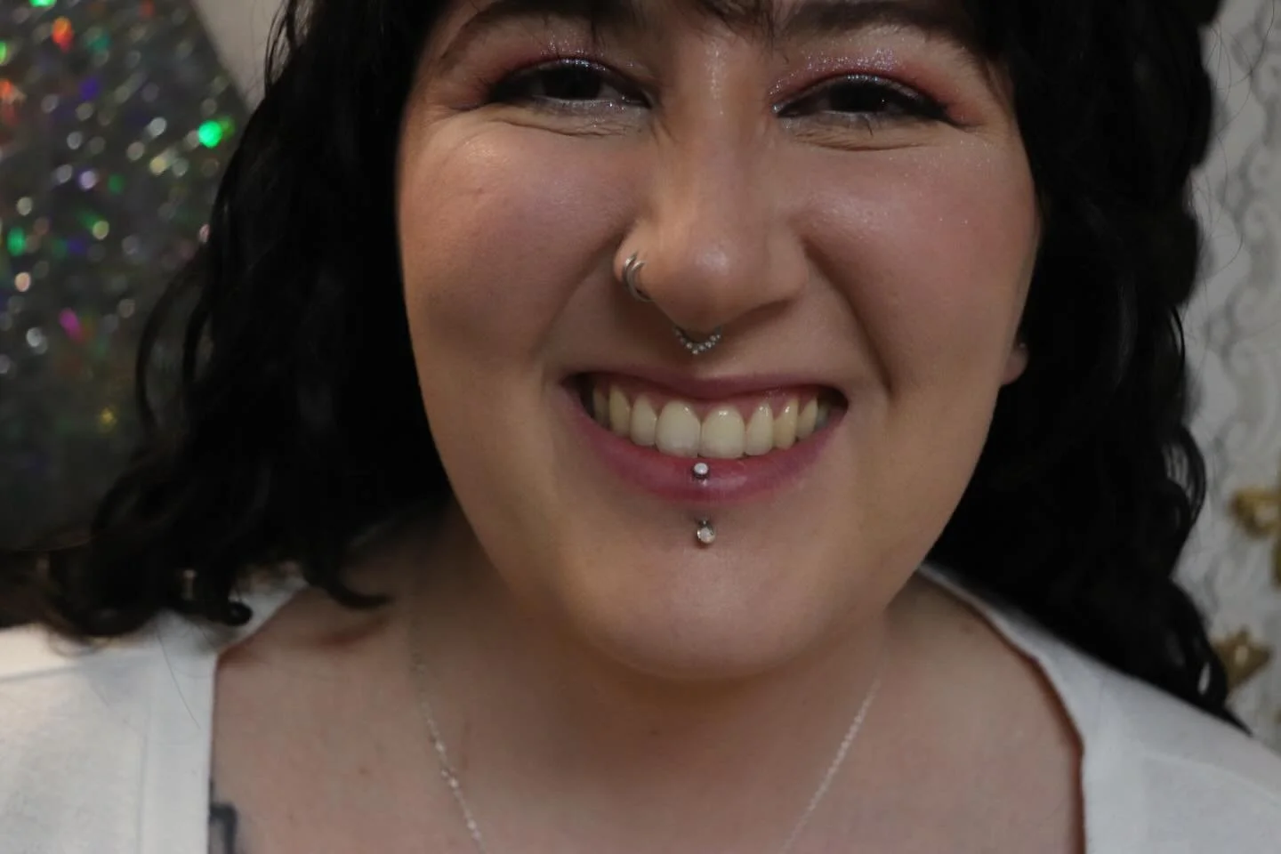 Vertical labret piercing by @emerald.cowgirl 🫧 white opal + implant grade titanium by @peoples_jewelry ✨

We have a piercer on staff Tuesday through Saturday, noon-6pm! &bull; 

🥀@larosatattooco 
3307 S College Ave Unit 102-B
Fort Collins, CO 80525