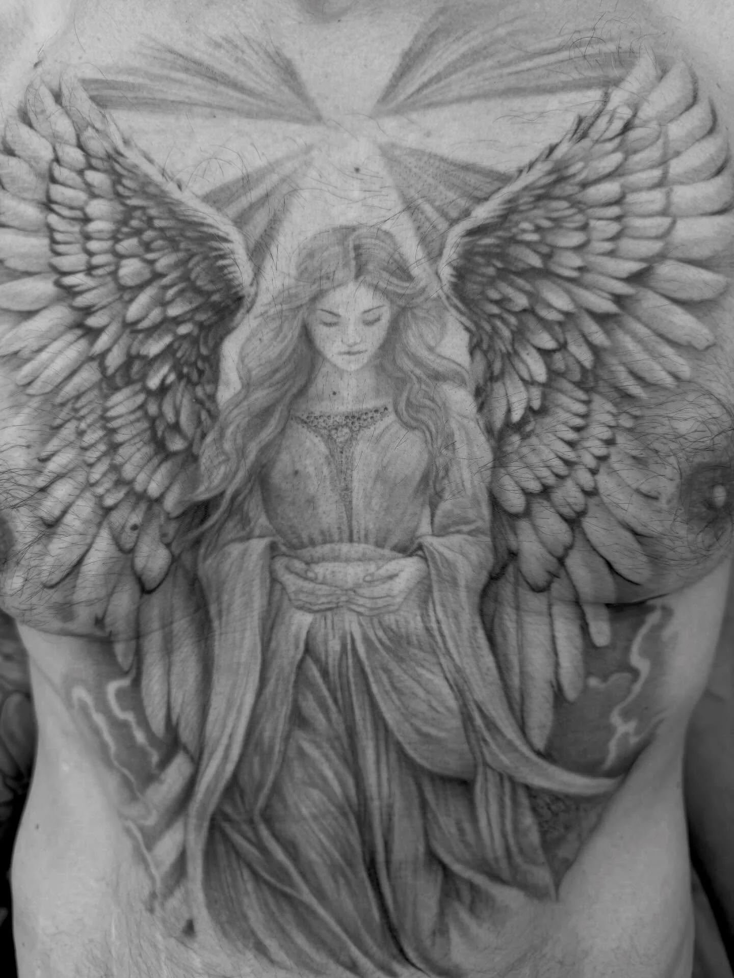 Tattoo by @gusespinozajr &bull; Follow the link in his profile for appointments! &bull;

🥀 @larosatattooco
3307 S College Ave Unit 102-B
Fort Collins, CO 80525
(970) 682-2946
.
.
.
.
.
black and grey tattoos, fine line tattoos, angel tattoo, spiritu