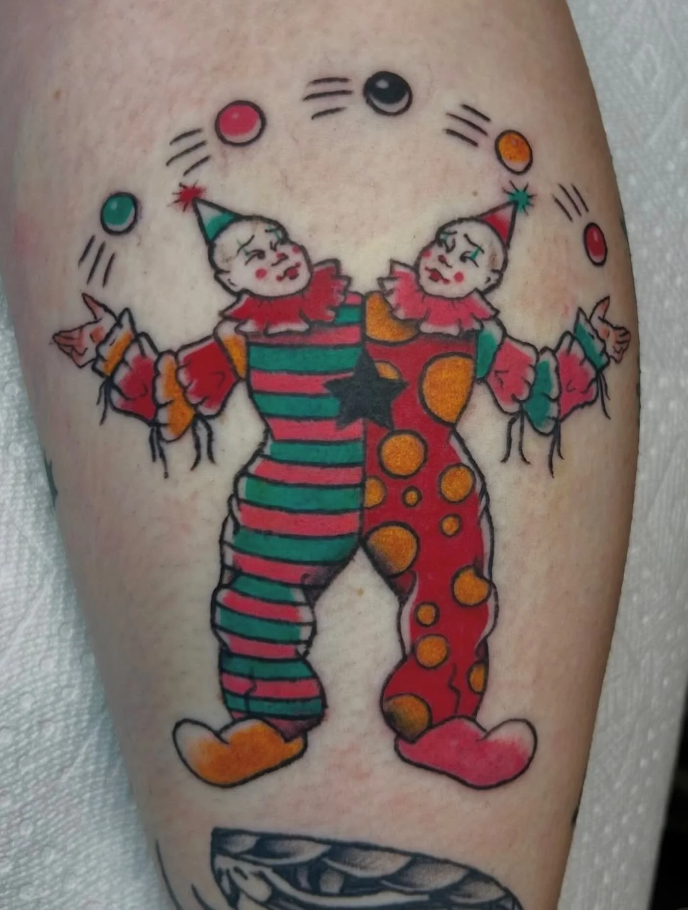 Tattoo by @lilymaytattoos 🤡 You can book with Lily by DMing through her page!

🥀@larosatattooco 
3307 S College Ave Unit 102-B
Fort Collins, CO 80525
(970) 682-2946