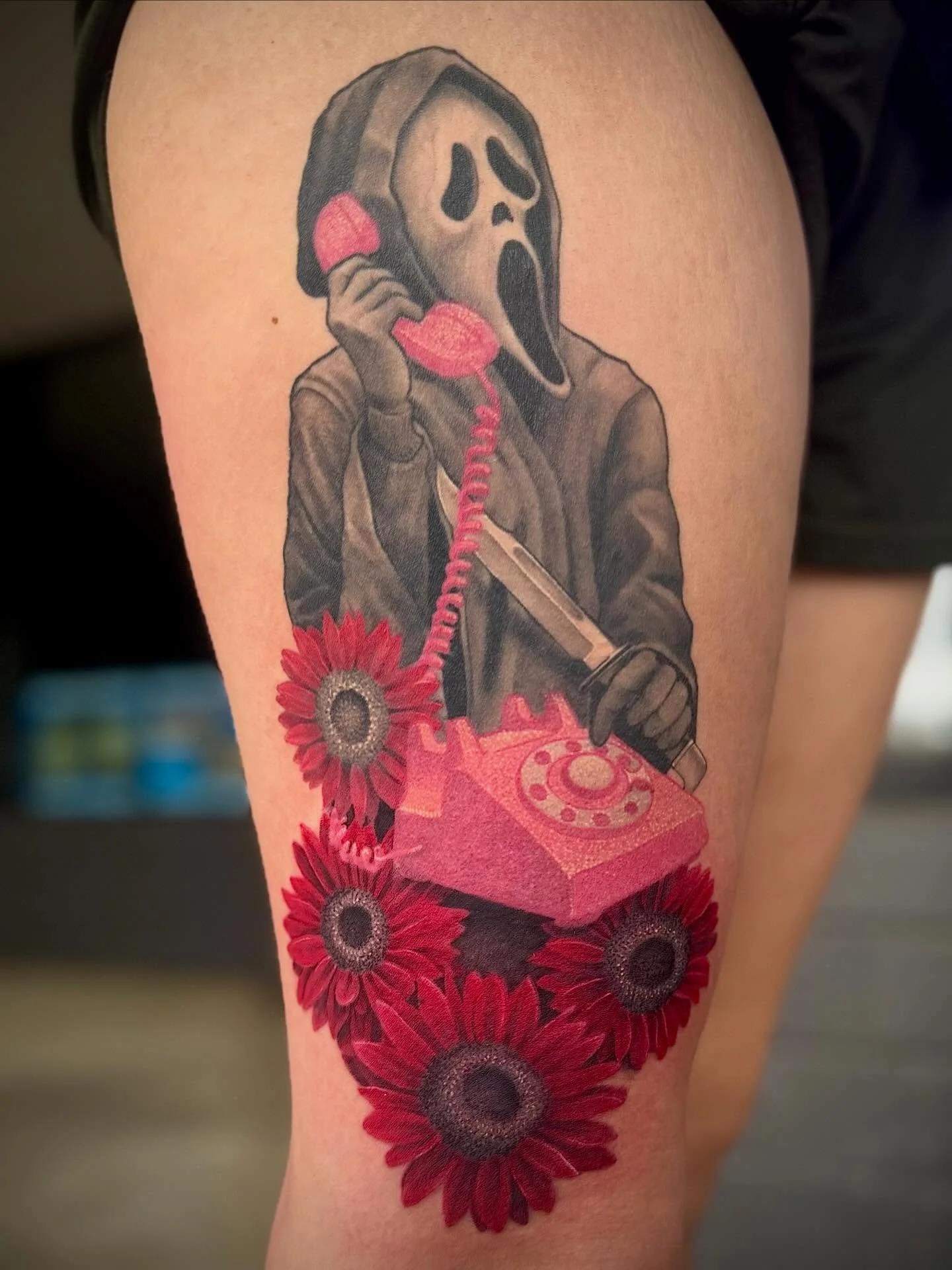 Tattoo by @jostestattoos 👻 Tyler&rsquo;s books are currently open! Follow the link in his bio for booking appointments 

🥀 @larosatattooco
3307 S College Ave Unit 102-B
Fort Collins, CO 80525
(970) 682-2946