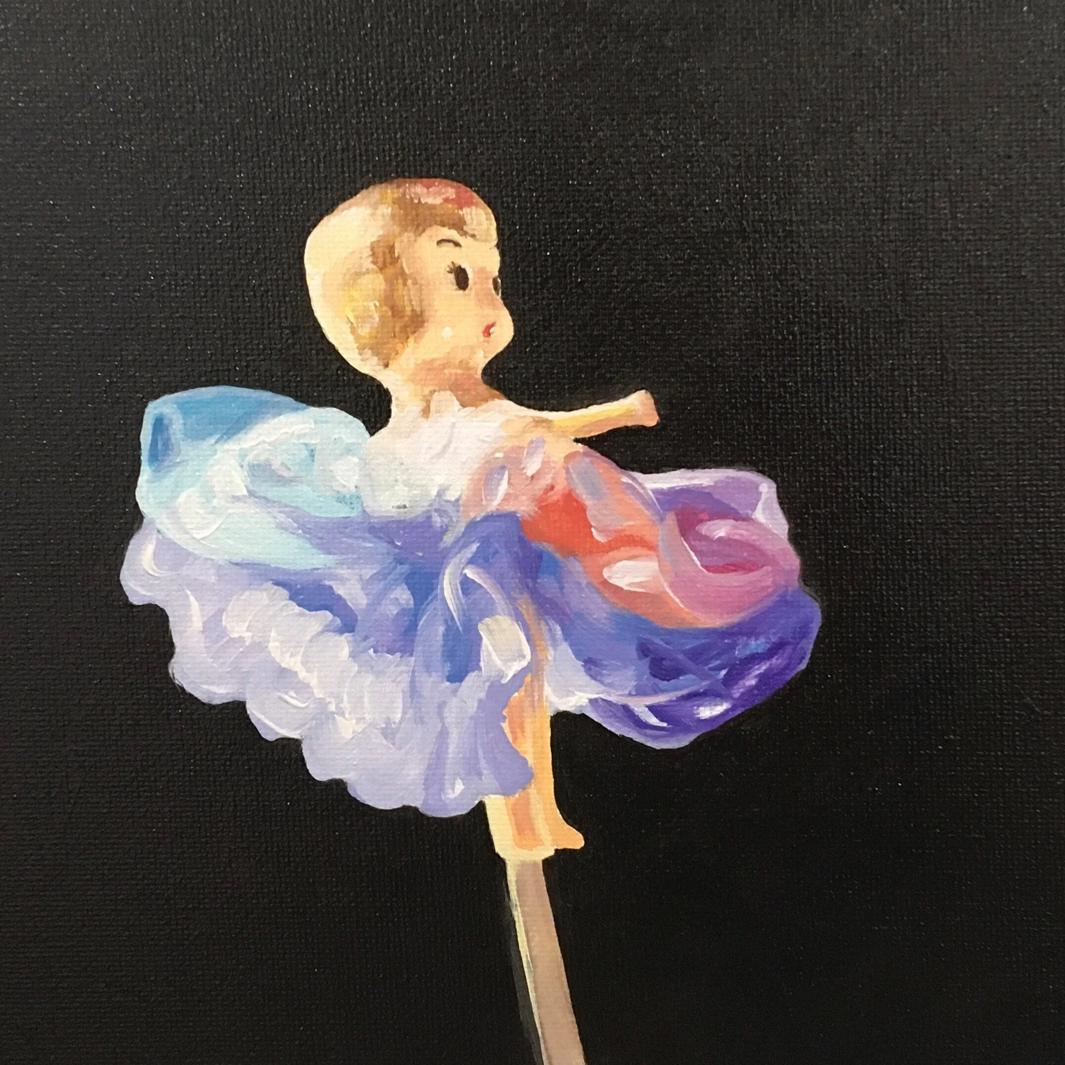 SOLD - Dolly on a Stick, 2021
Oil on canvas

18 x 24 cm