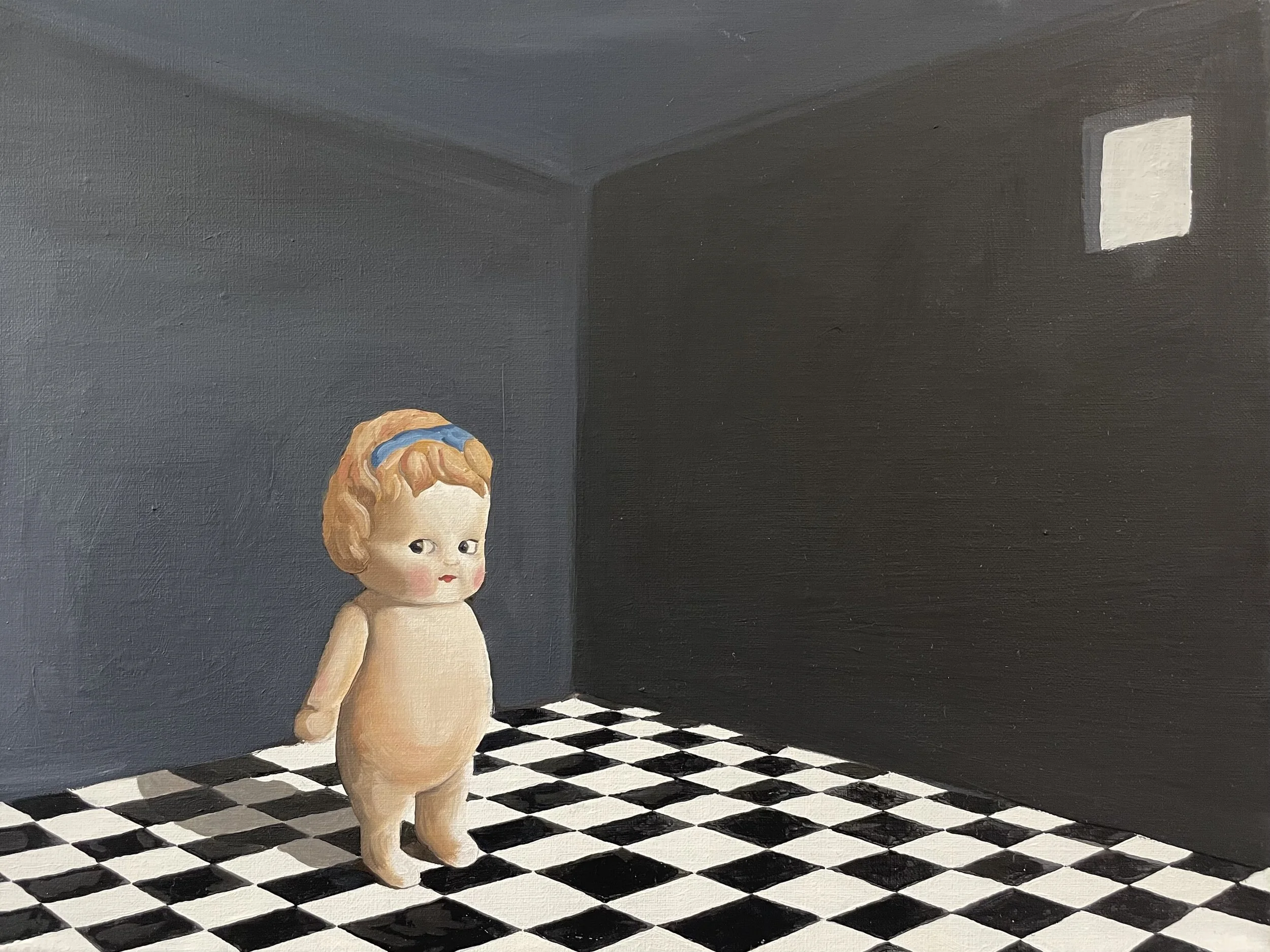 Lockdown, 2021. Oil on canvas, 30x40cm