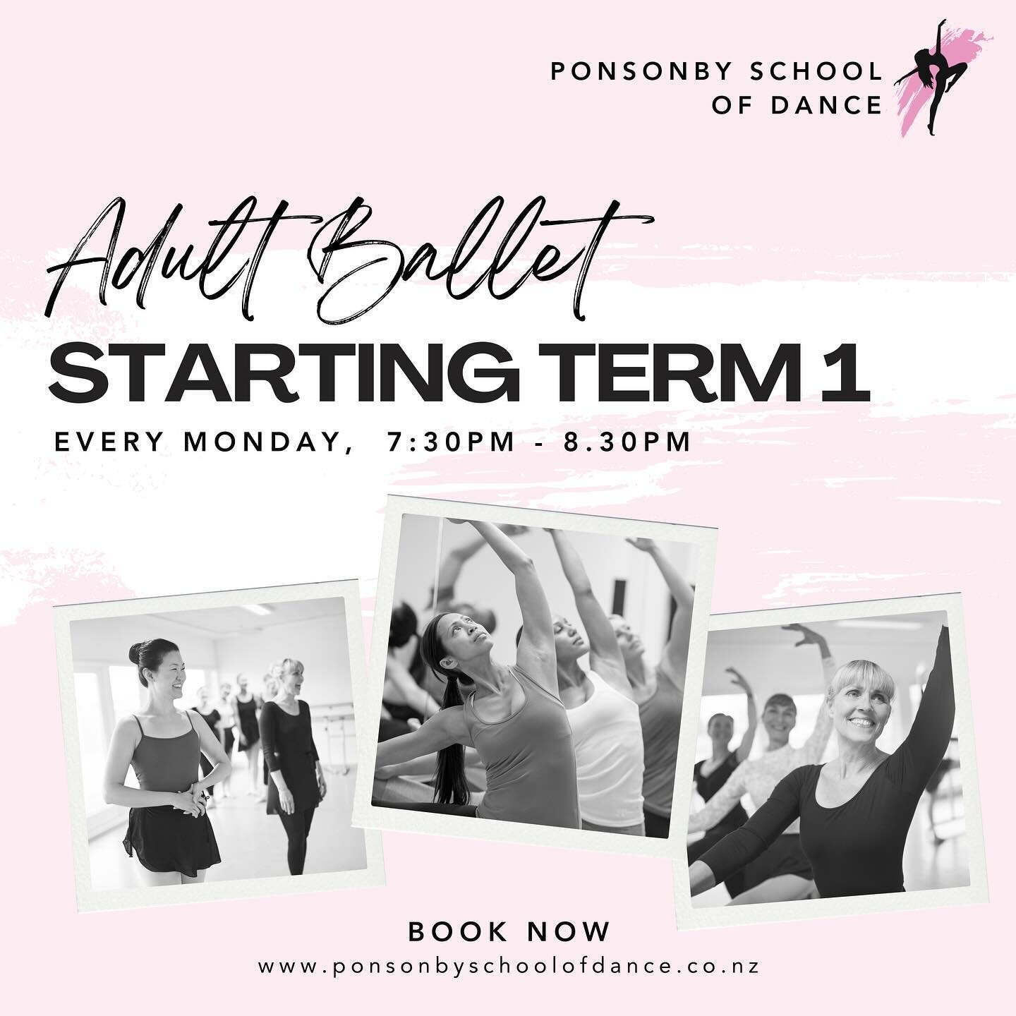 🚨 NEW CLASS FOR 2024 🚨

ADULT OPEN BALLET 🩰 Try Something New in 2024! Prepare to pli&eacute; into the enchanting universe of ballet! This class is open to anyone who is interested, regardless of whether you&rsquo;re a former ballerina or a comple