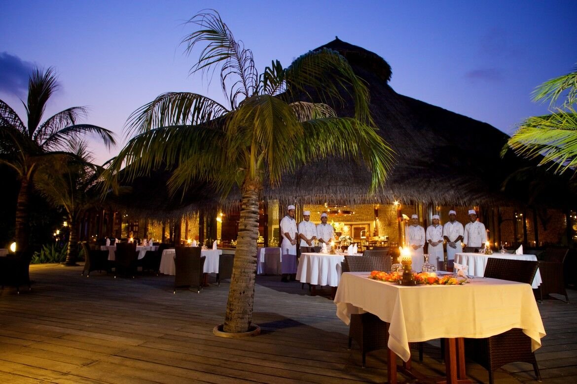 Dining at dusk