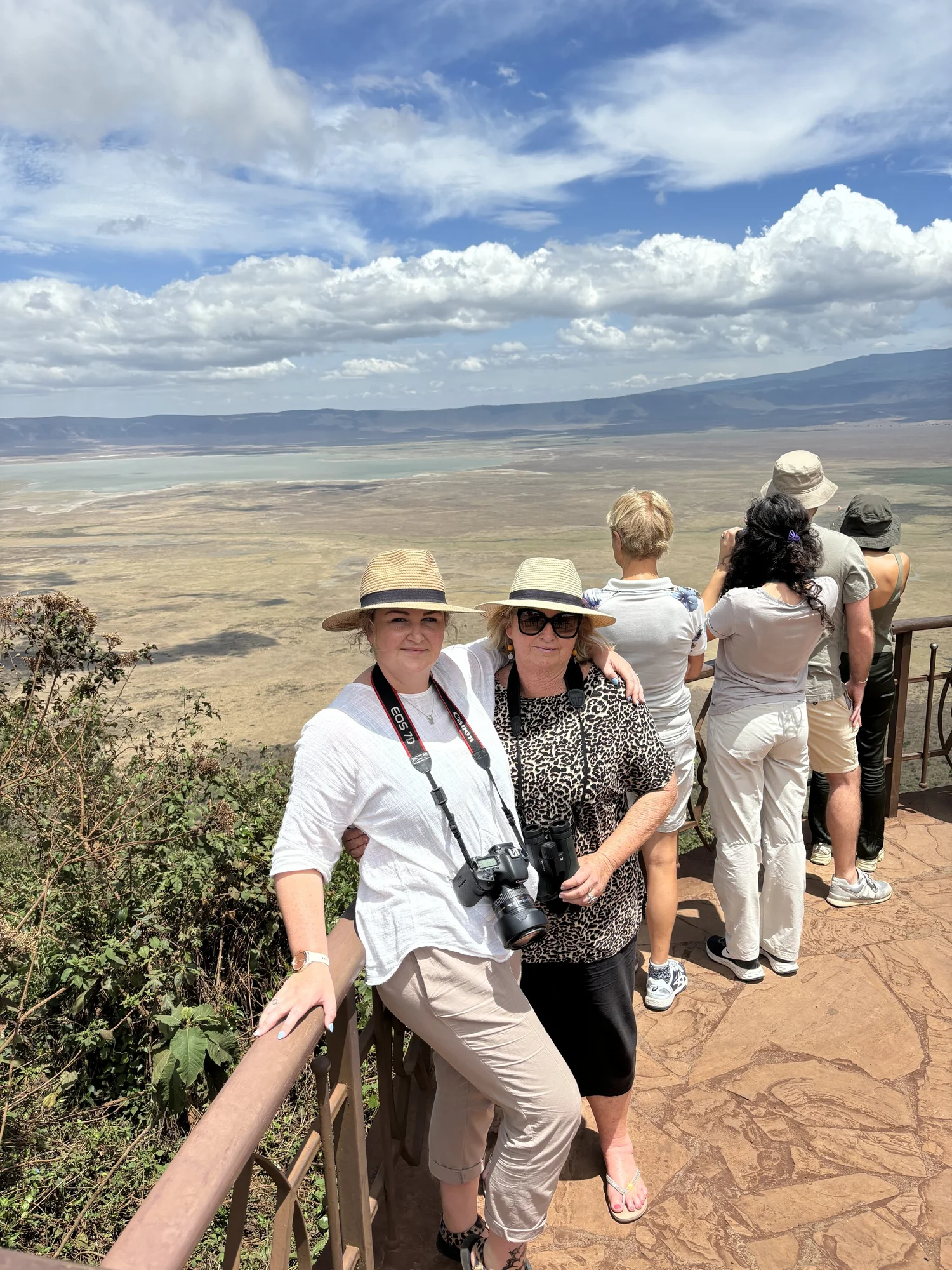 Our team on safari in the Serengeti