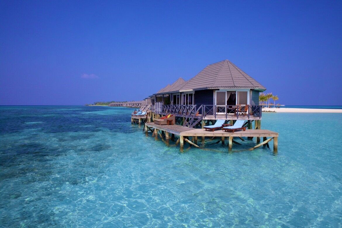 Beach villas on the sand