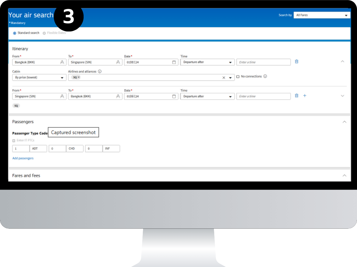 How to Book NDC - Amadeus — GM Tour & Travel