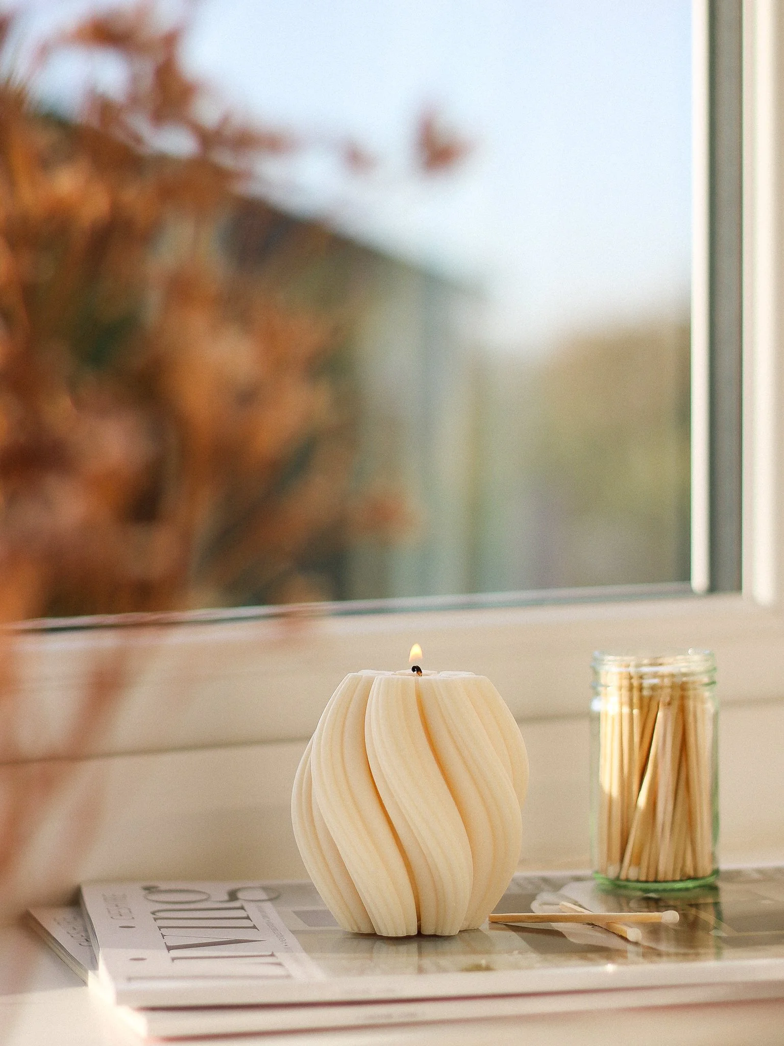 photo of twirl candle